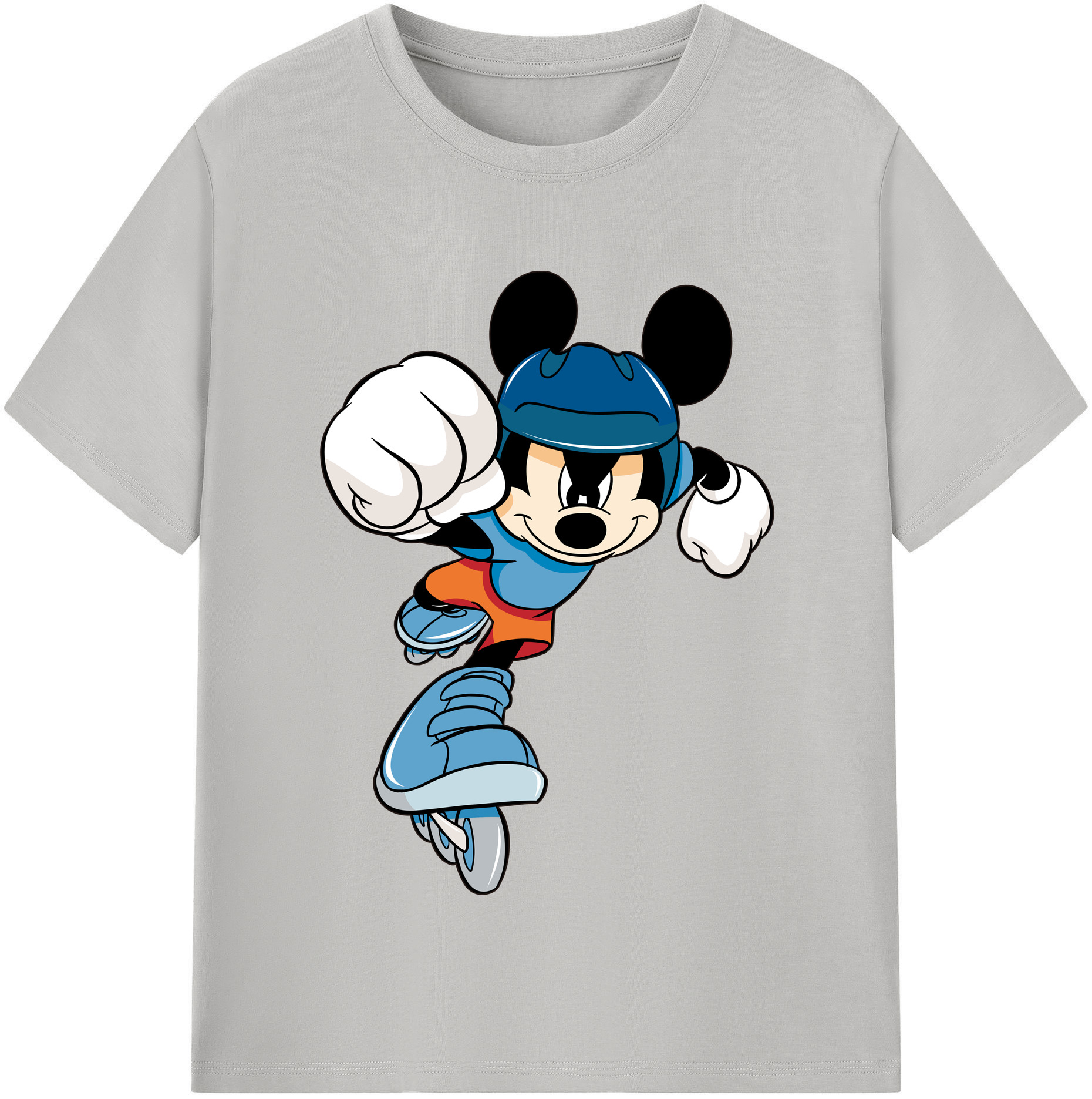 （画像用） ミッキーマウス Mickey Mouse 綿100％半袖Tシャツ（フロントプリント）