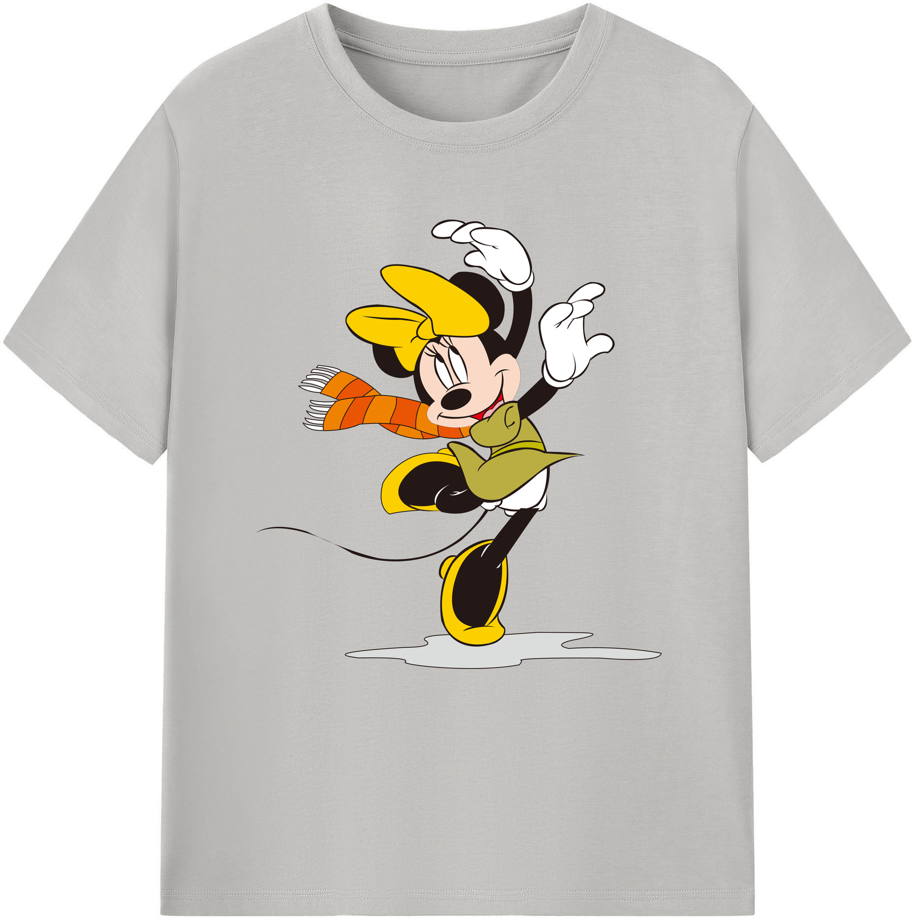 （画像用） ミッキーマウス Mickey Mouse 綿100％半袖Tシャツ（フロントプリント）