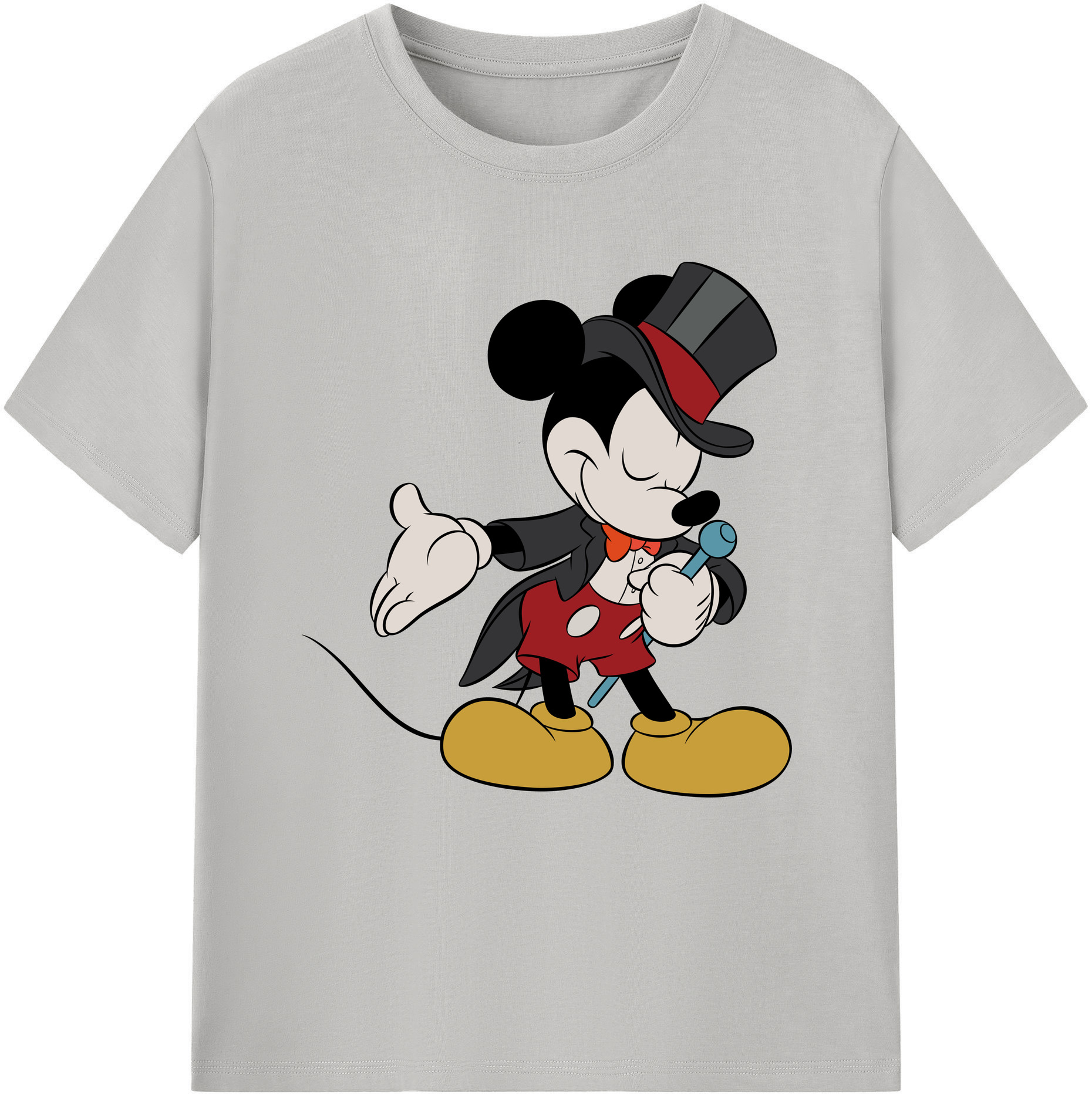 （画像用） ミッキーマウス Mickey Mouse 綿100％半袖Tシャツ（フロントプリント）