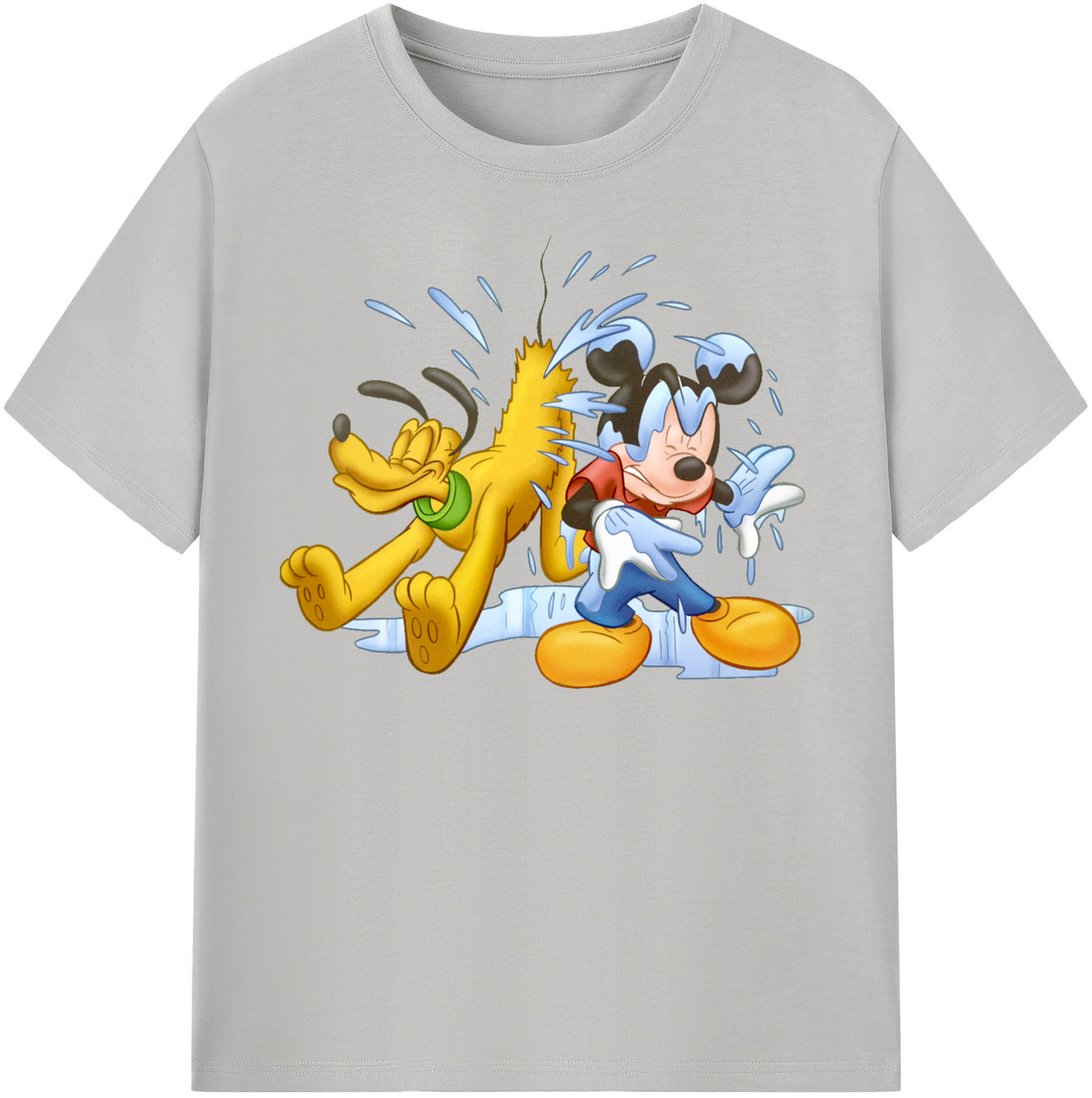 （画像用） ミッキーマウス Mickey Mouse 綿100％半袖Tシャツ（フロントプリント）