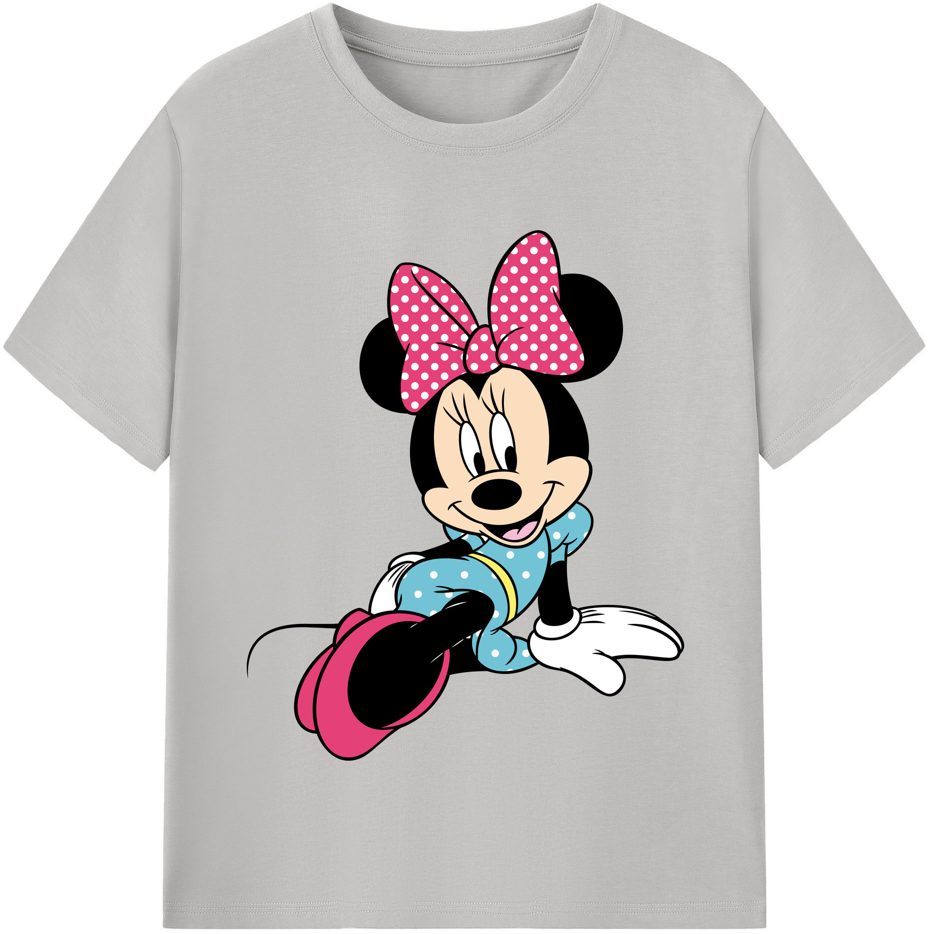 （画像用） ミッキーマウス Mickey Mouse 綿100％半袖Tシャツ（フロントプリント）