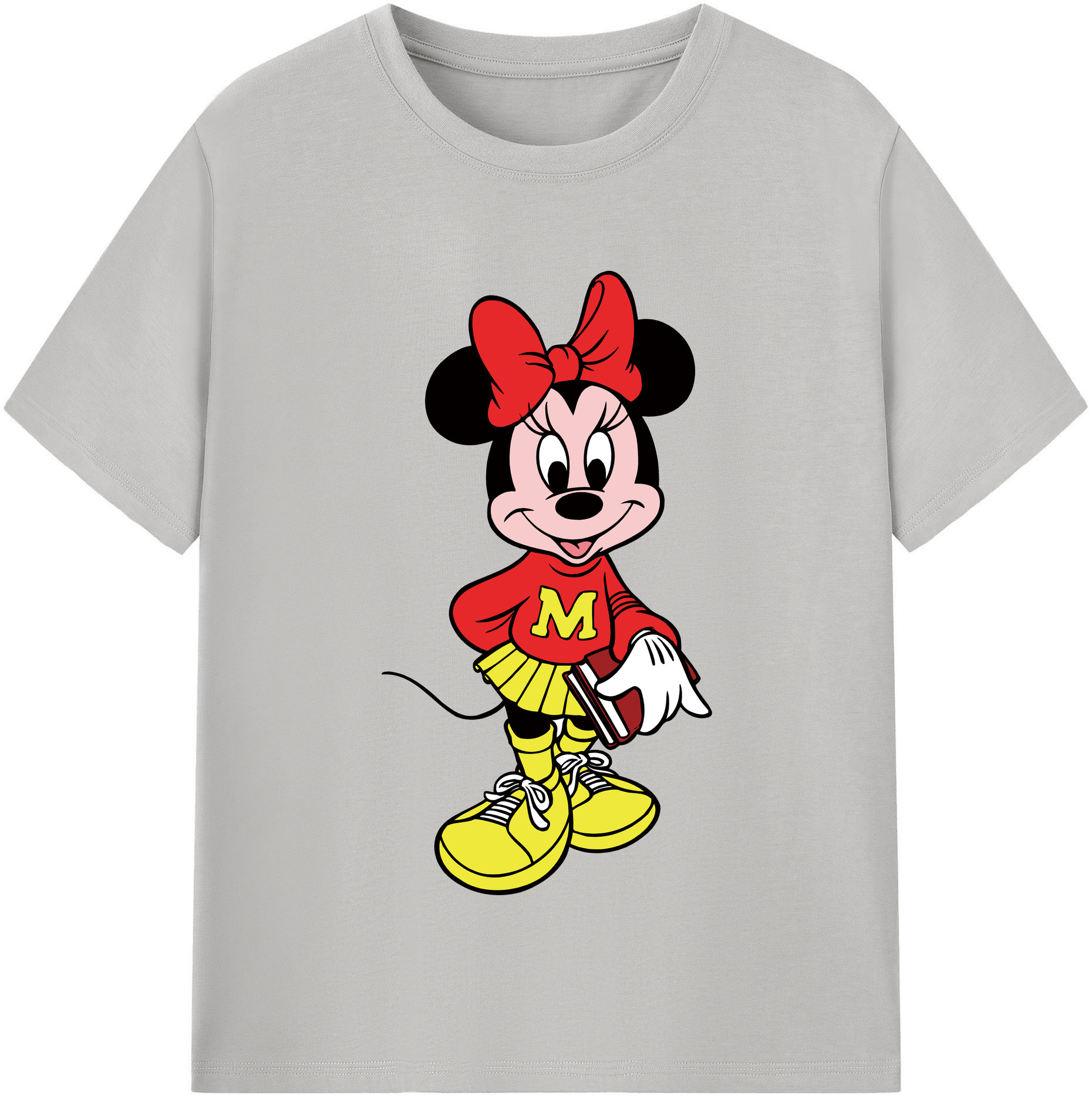 （画像用） ミッキーマウス Mickey Mouse 綿100％半袖Tシャツ（フロントプリント）