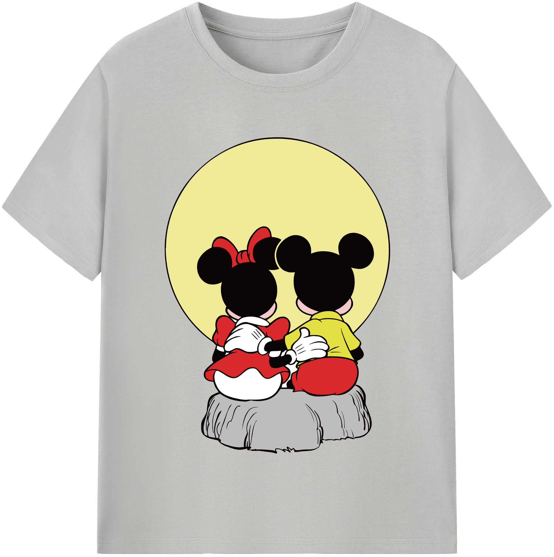 （画像用） ミッキーマウス Mickey Mouse 綿100％半袖Tシャツ（フロントプリント）