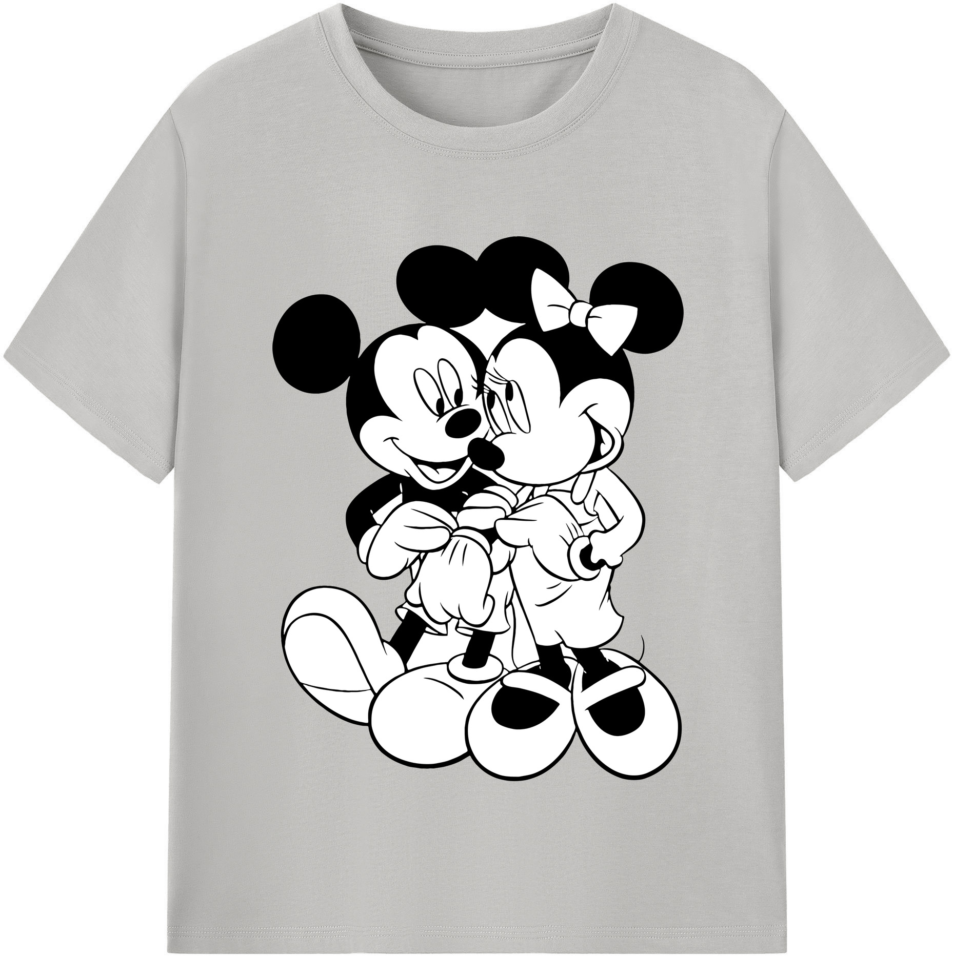 （画像用） ミッキーマウス Mickey Mouse 綿100％半袖Tシャツ（フロントプリント）