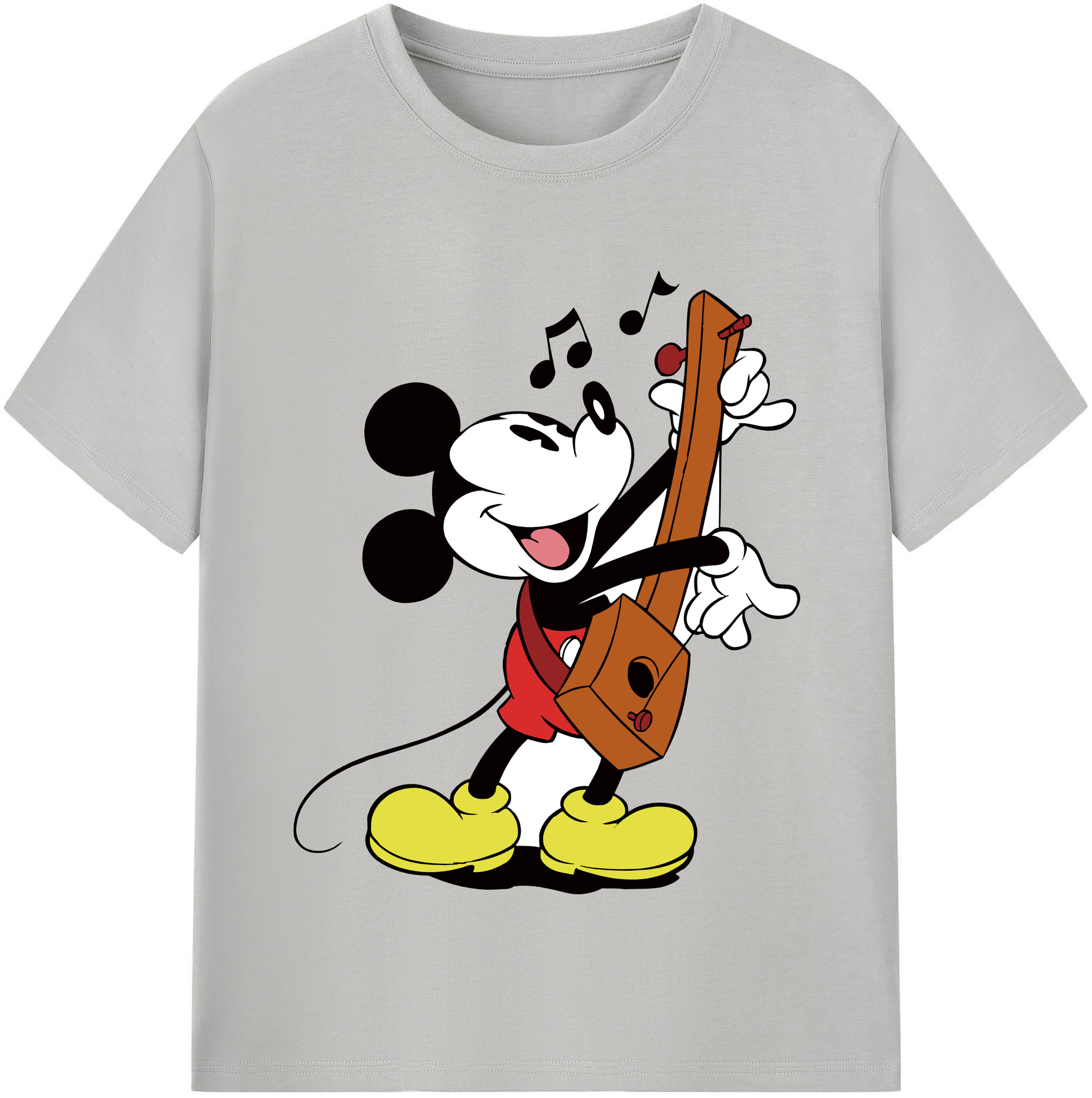 （画像用） ミッキーマウス Mickey Mouse 綿100％半袖Tシャツ（フロントプリント）