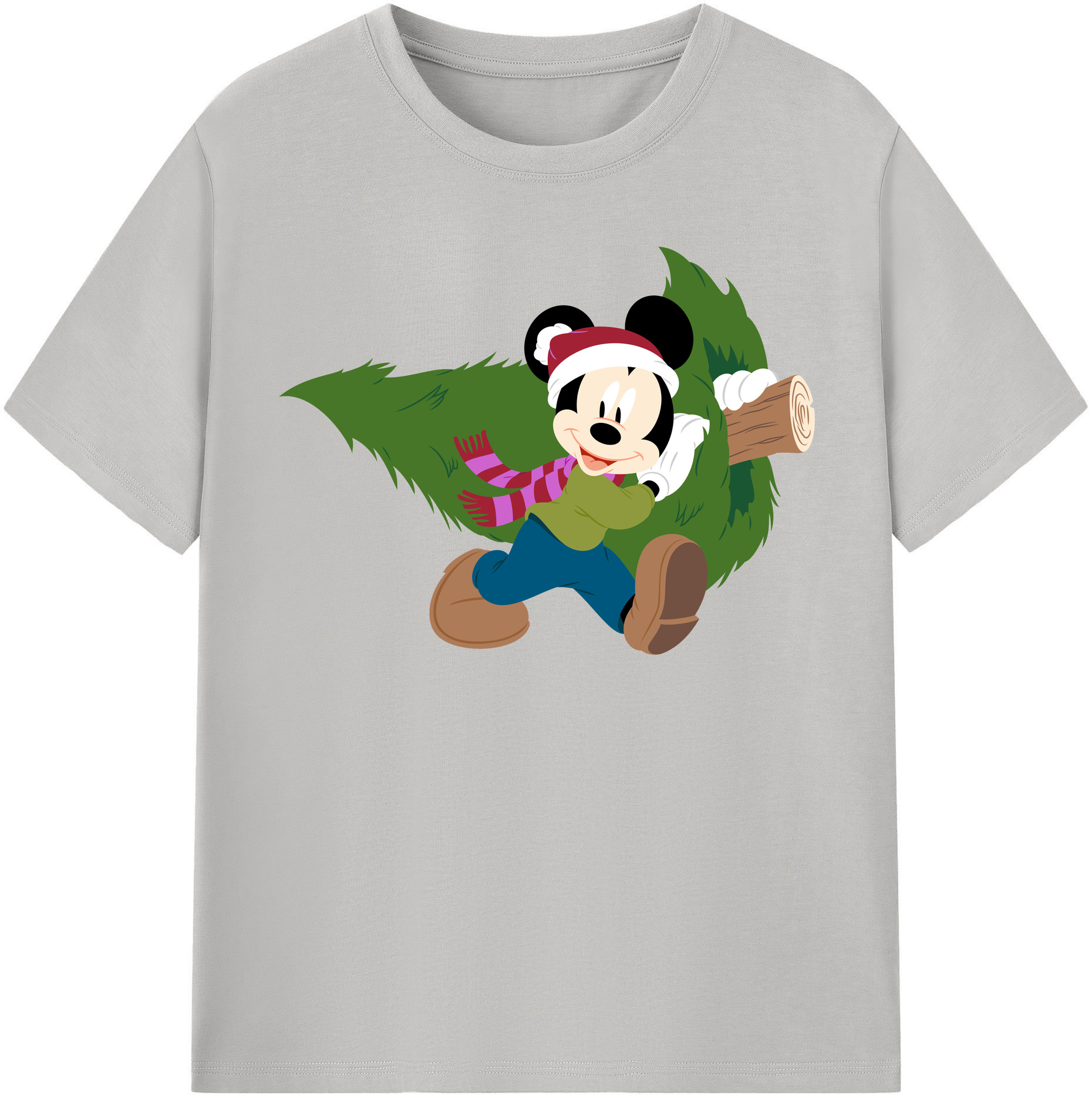 （画像用） ミッキーマウス Mickey Mouse 綿100％半袖Tシャツ（フロントプリント）
