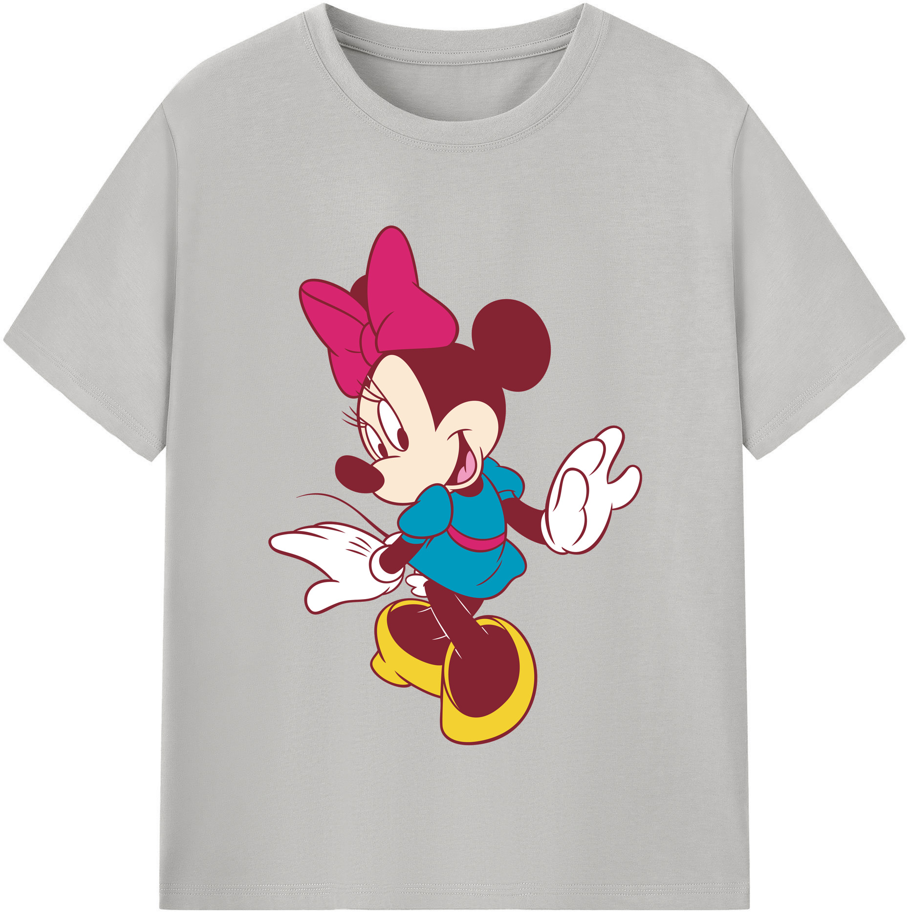 （画像用） ミッキーマウス Mickey Mouse 綿100％半袖Tシャツ（フロントプリント）