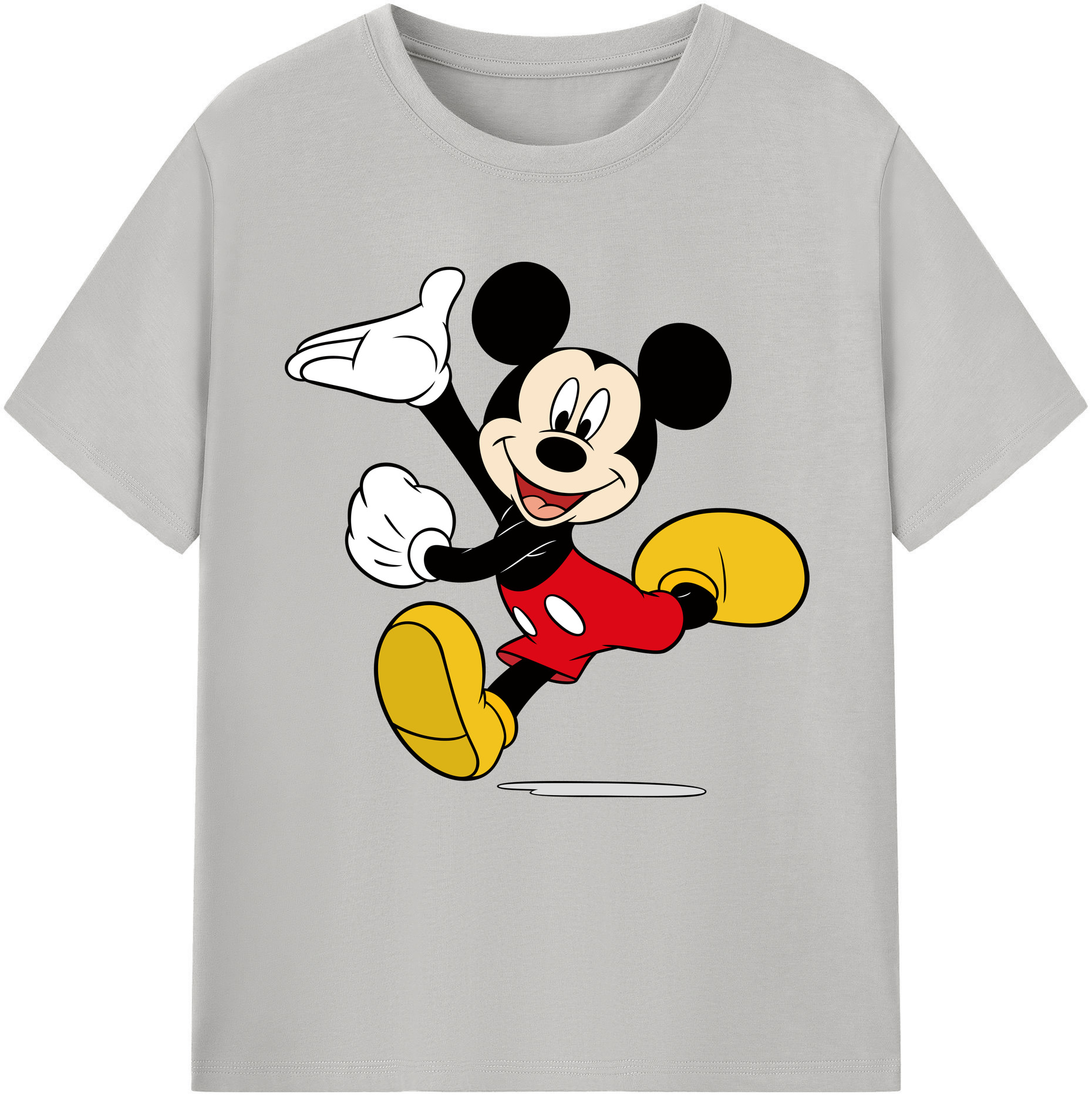 （画像用） ミッキーマウス Mickey Mouse 綿100％半袖Tシャツ（フロントプリント）