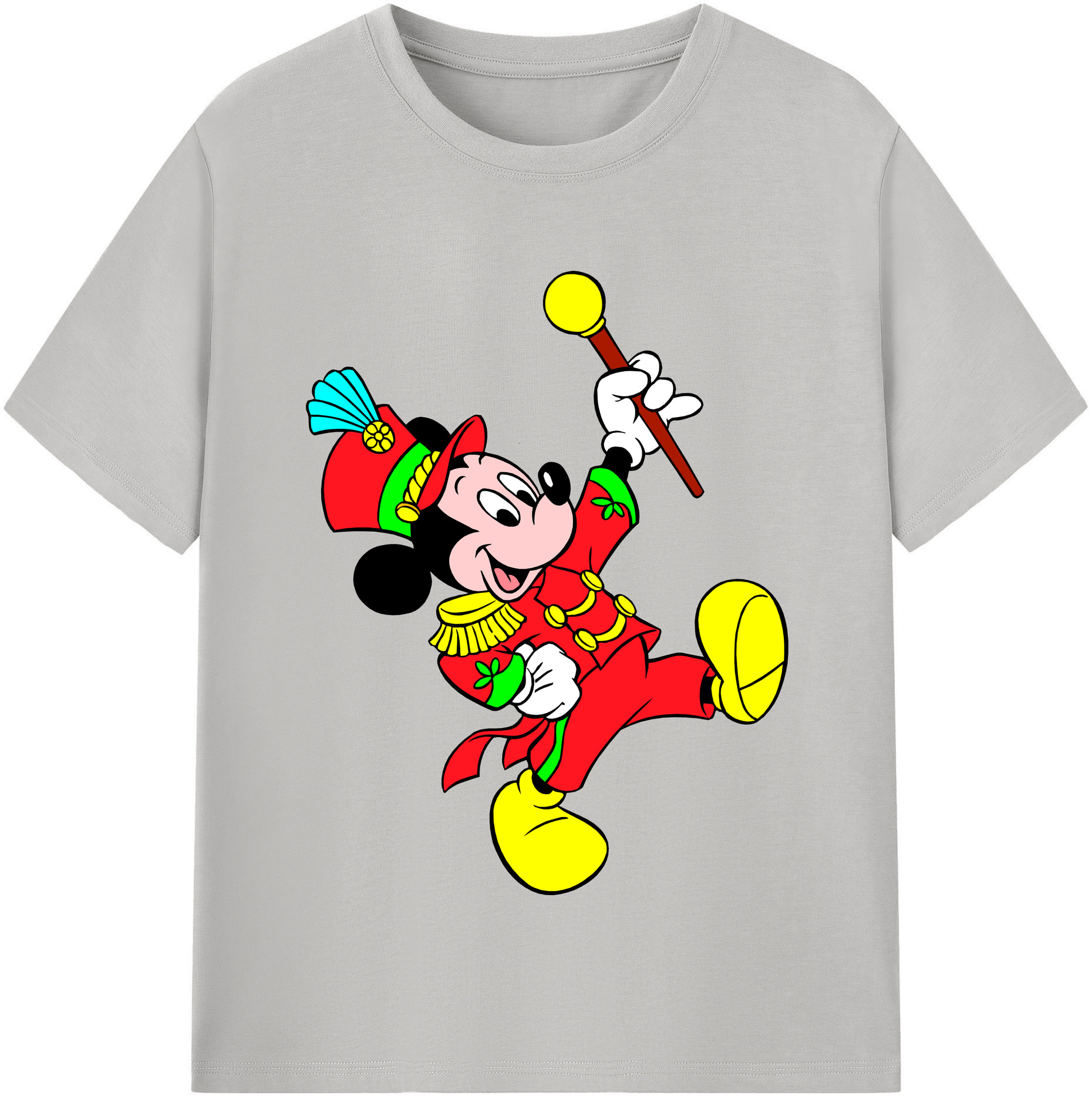 （画像用） ミッキーマウス Mickey Mouse 綿100％半袖Tシャツ（フロントプリント）