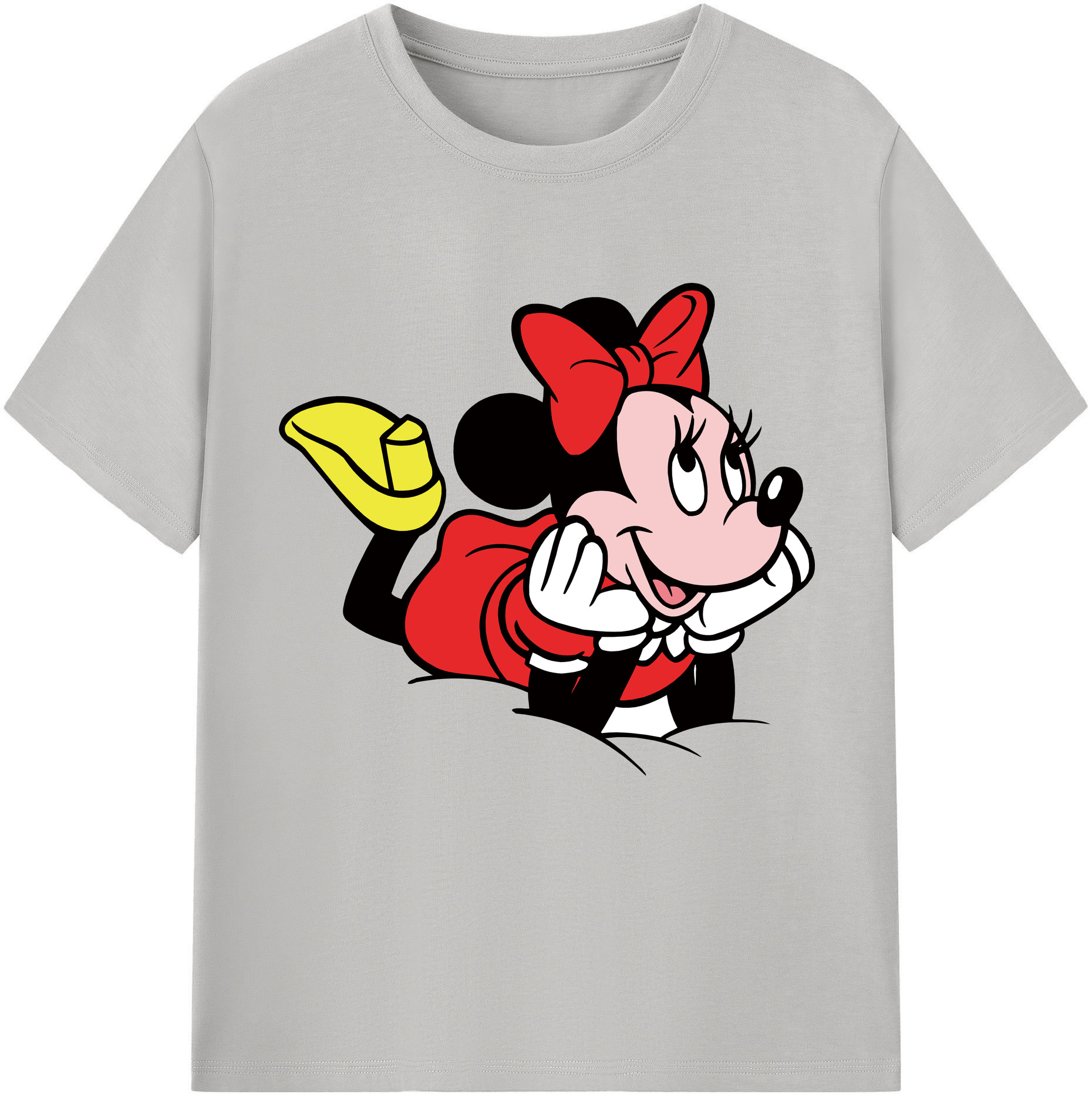（画像用） ミッキーマウス Mickey Mouse 綿100％半袖Tシャツ（フロントプリント）