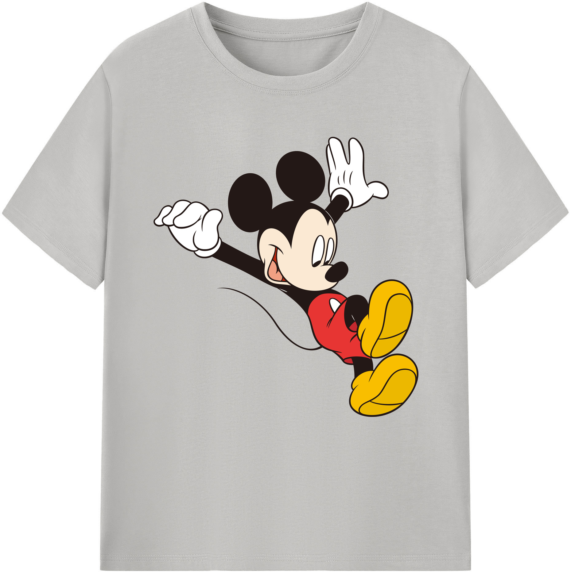 （画像用） ミッキーマウス Mickey Mouse 綿100％半袖Tシャツ（フロントプリント）