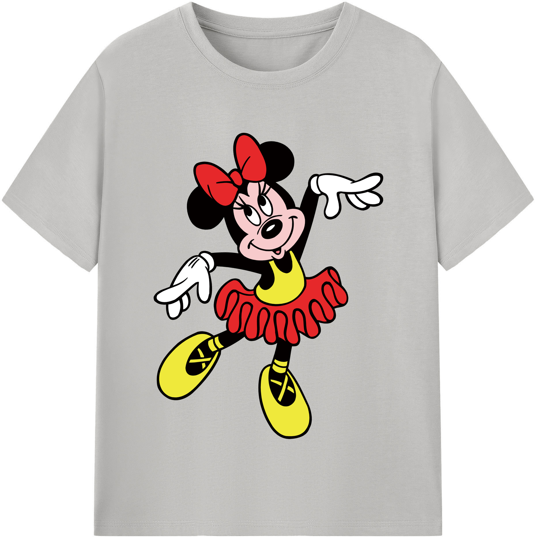 （画像用） ミッキーマウス Mickey Mouse 綿100％半袖Tシャツ（フロントプリント）
