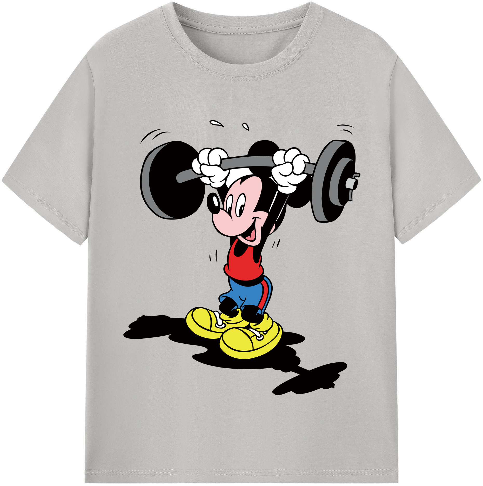 （画像用） ミッキーマウス Mickey Mouse 綿100％半袖Tシャツ（フロントプリント）
