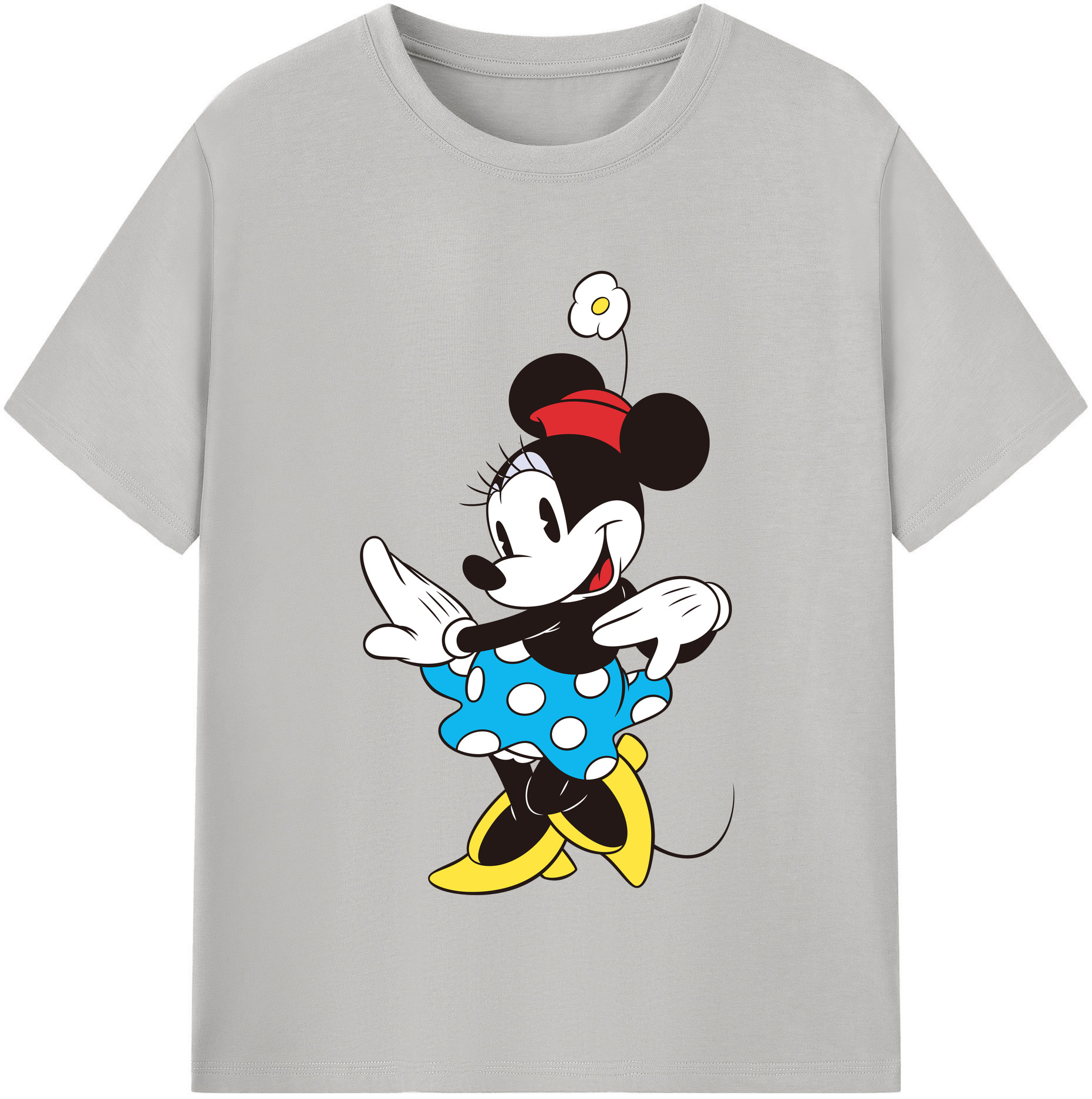 （画像用） ミッキーマウス Mickey Mouse 綿100％半袖Tシャツ（フロントプリント）