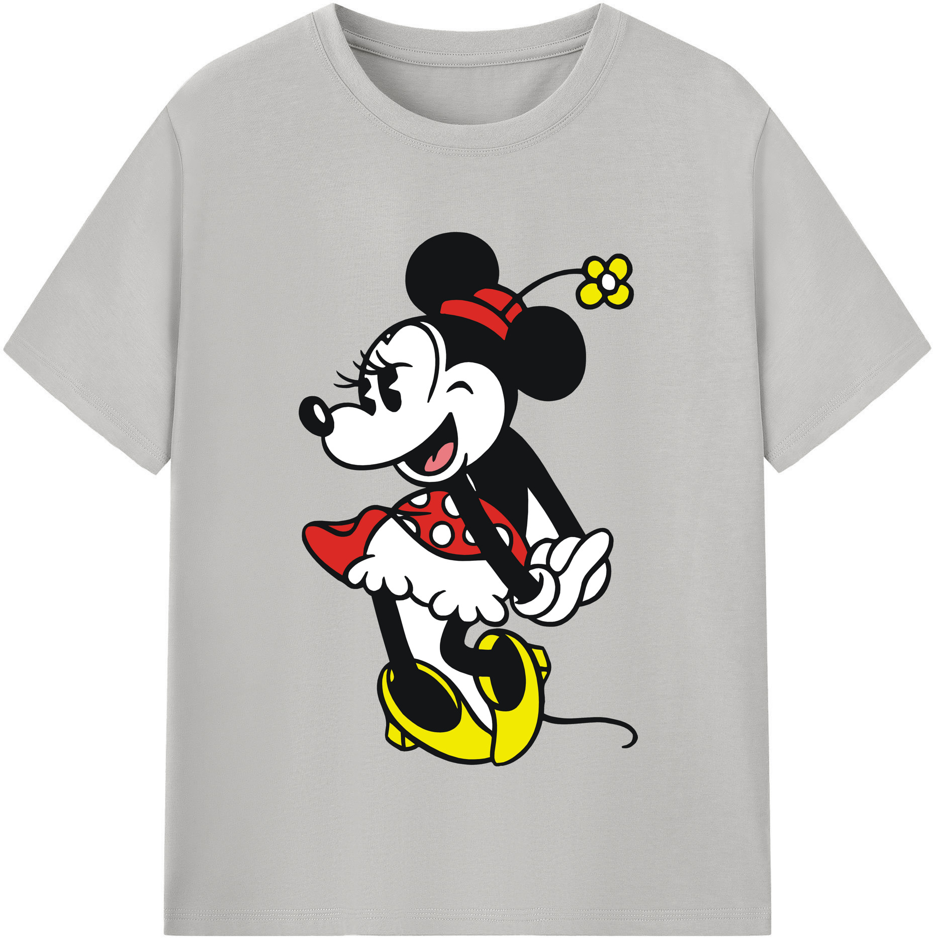 （画像用） ミッキーマウス Mickey Mouse 綿100％半袖Tシャツ（フロントプリント）