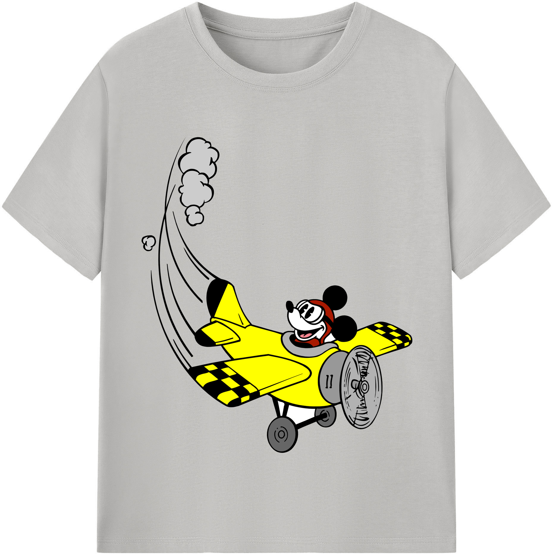 （画像用） ミッキーマウス Mickey Mouse 綿100％半袖Tシャツ（フロントプリント）