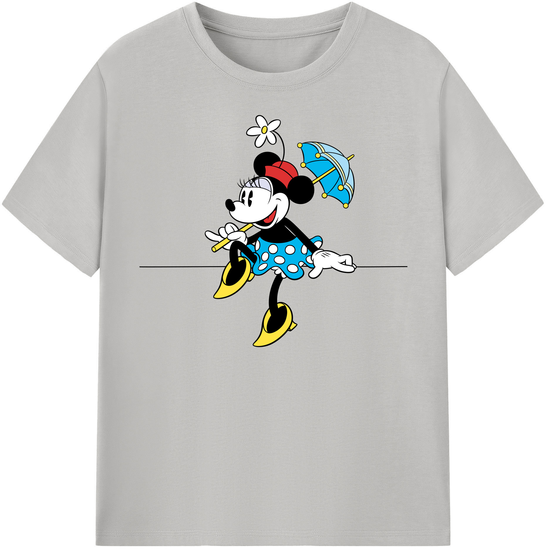 （画像用） ミッキーマウス Mickey Mouse 綿100％半袖Tシャツ（フロントプリント）