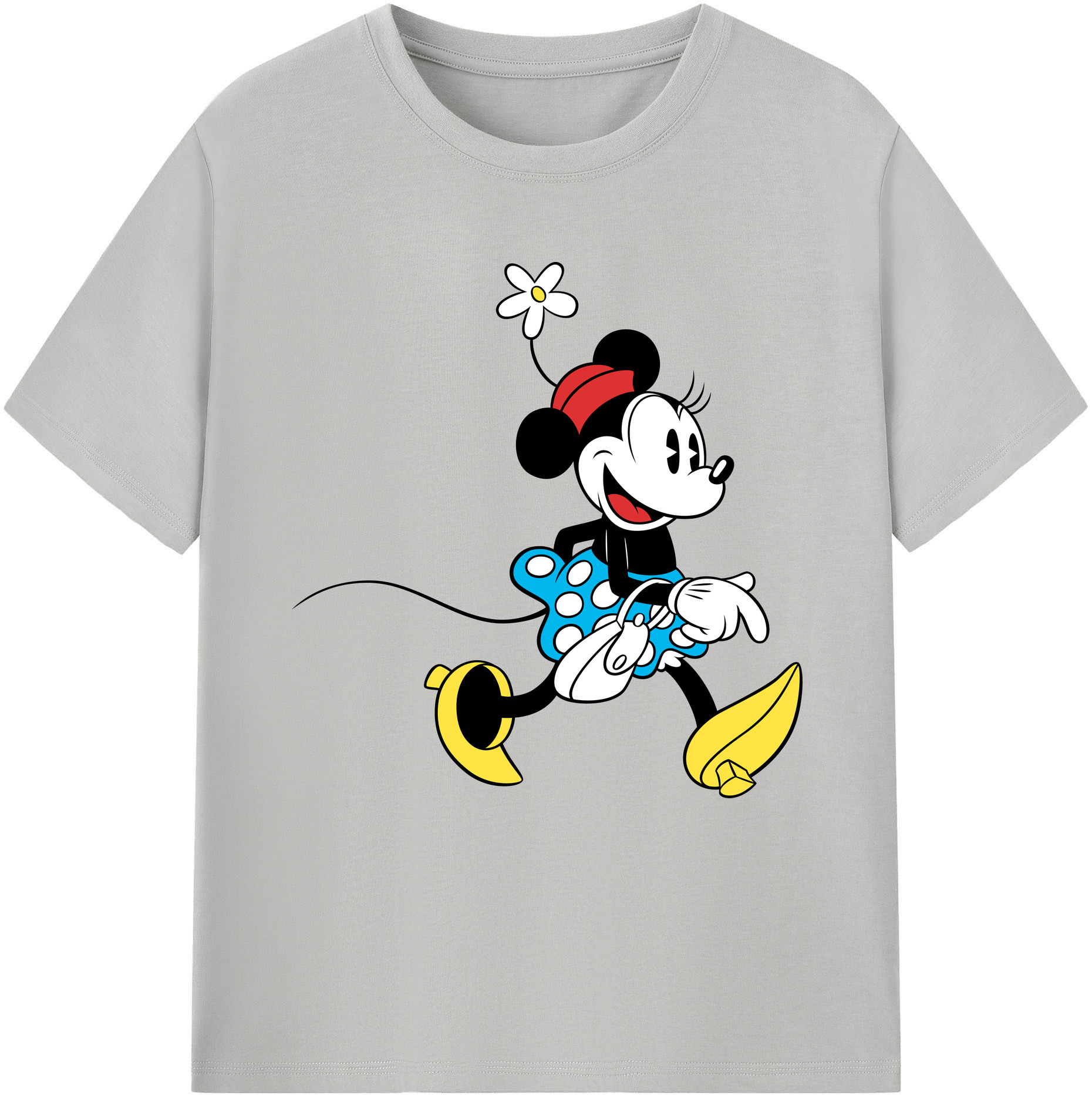 （画像用） ミッキーマウス Mickey Mouse 綿100％半袖Tシャツ（フロントプリント）