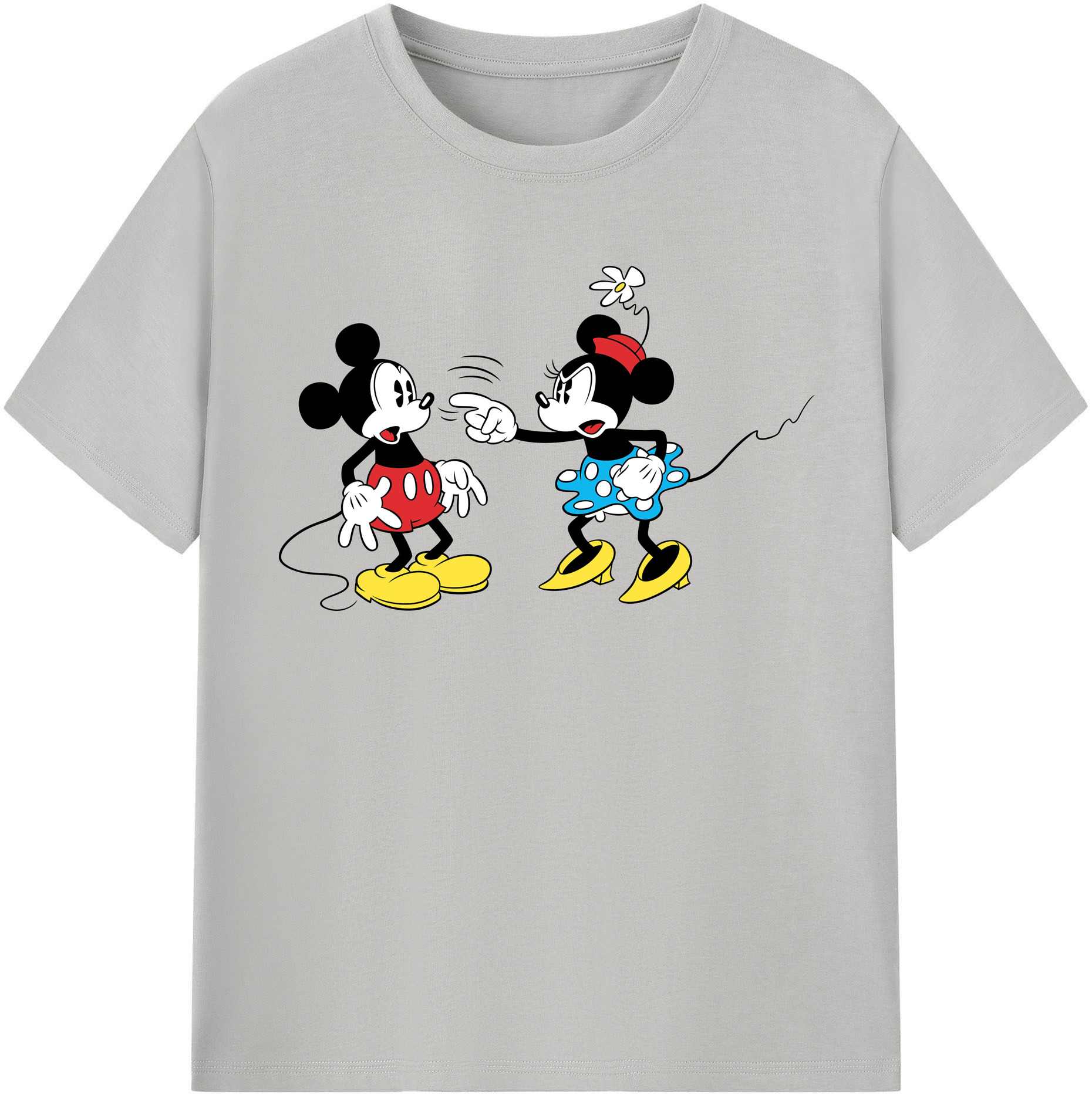 （画像用） ミッキーマウス Mickey Mouse 綿100％半袖Tシャツ（フロントプリント）