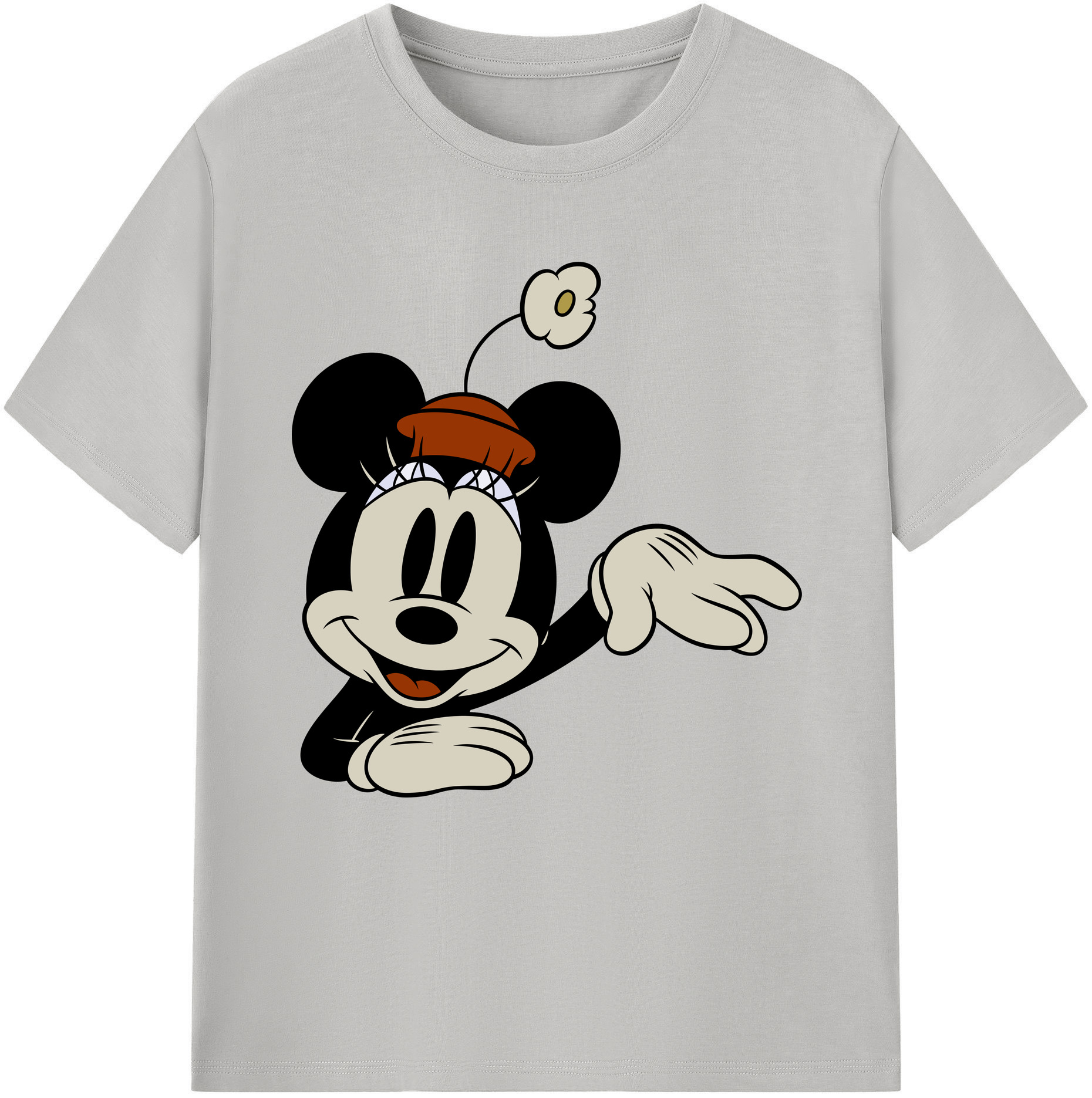 （画像用） ミッキーマウス Mickey Mouse 綿100％半袖Tシャツ（フロントプリント）