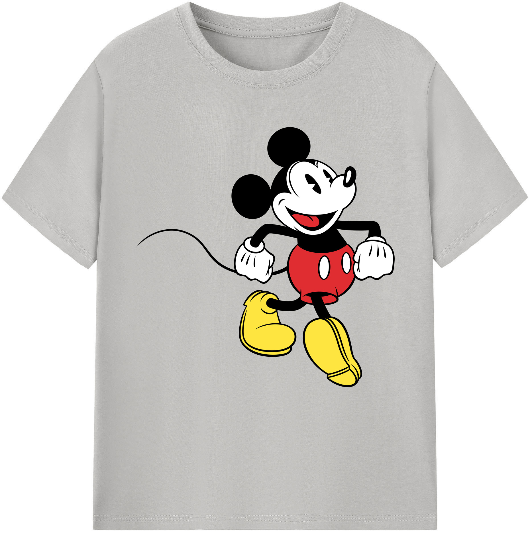 （画像用） ミッキーマウス Mickey Mouse 綿100％半袖Tシャツ（フロントプリント）