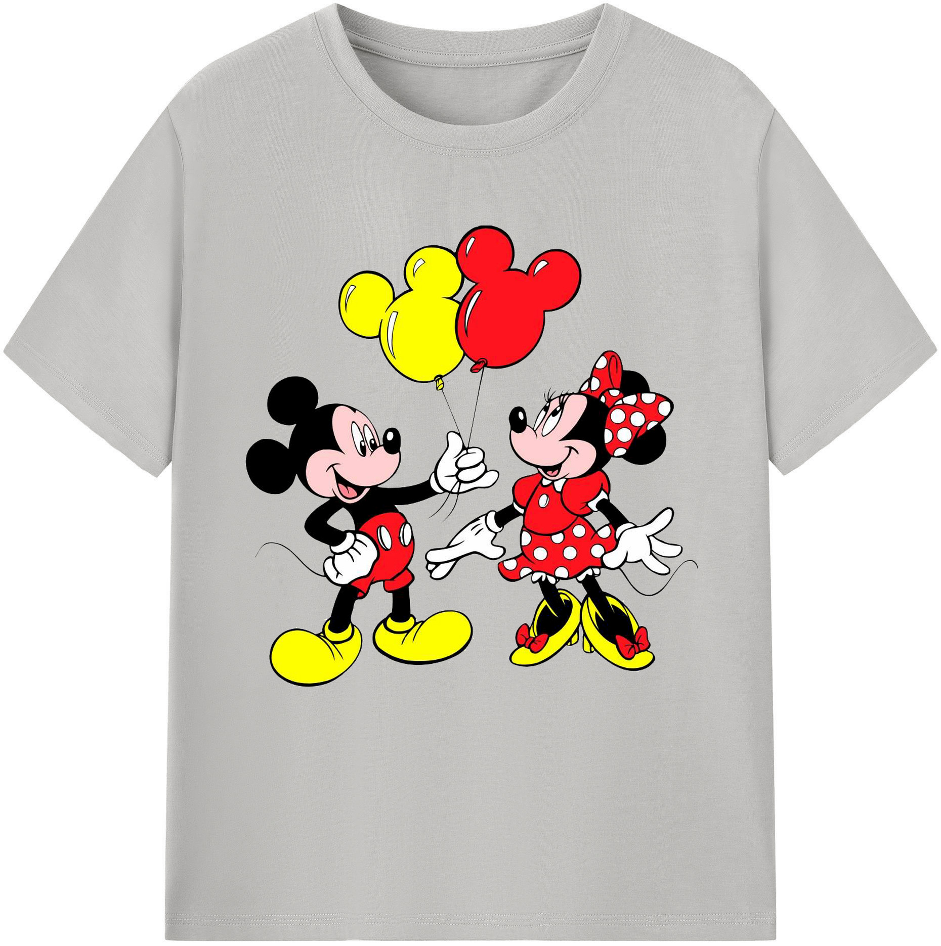 （画像用） ミッキーマウス Mickey Mouse 綿100％半袖Tシャツ（フロントプリント）