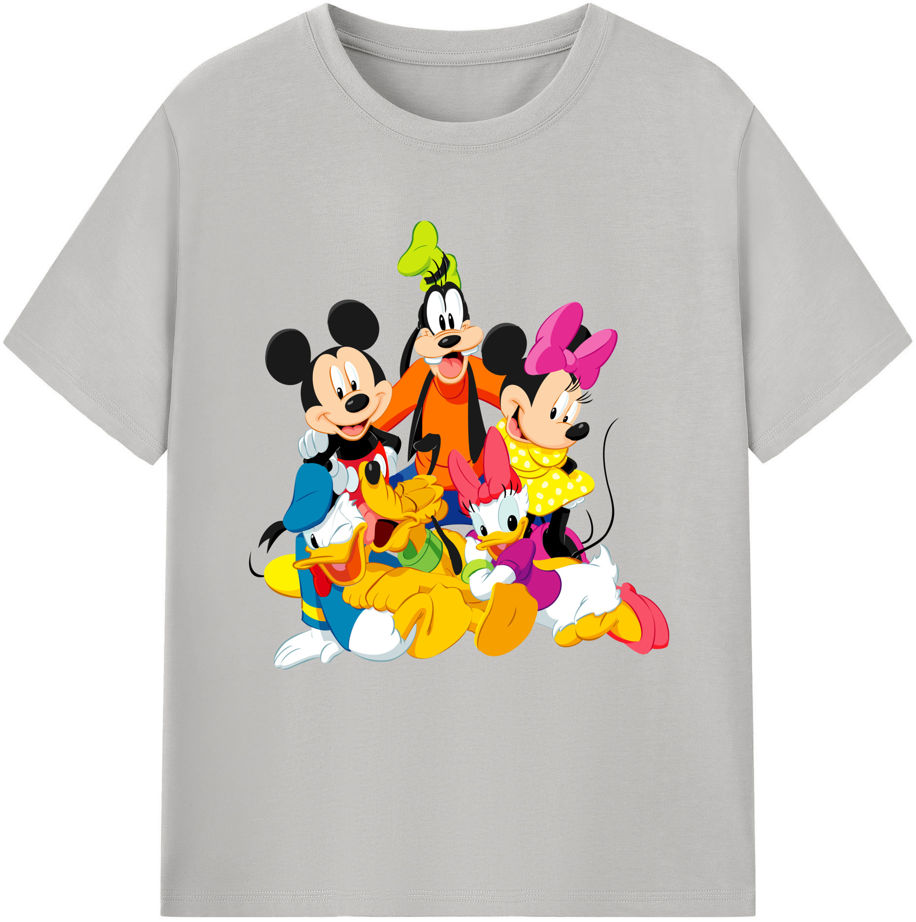 （画像用） ミッキーマウス Mickey Mouse 綿100％半袖Tシャツ（フロントプリント）