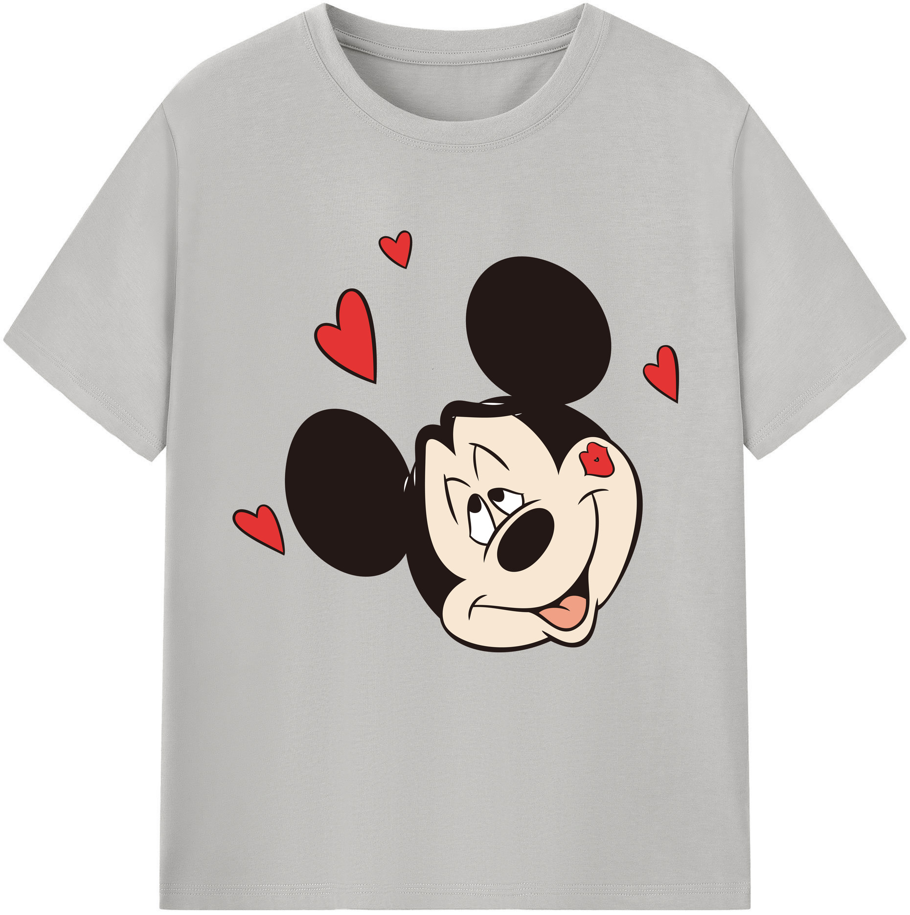 （画像用） ミッキーマウス Mickey Mouse 綿100％半袖Tシャツ（フロントプリント）