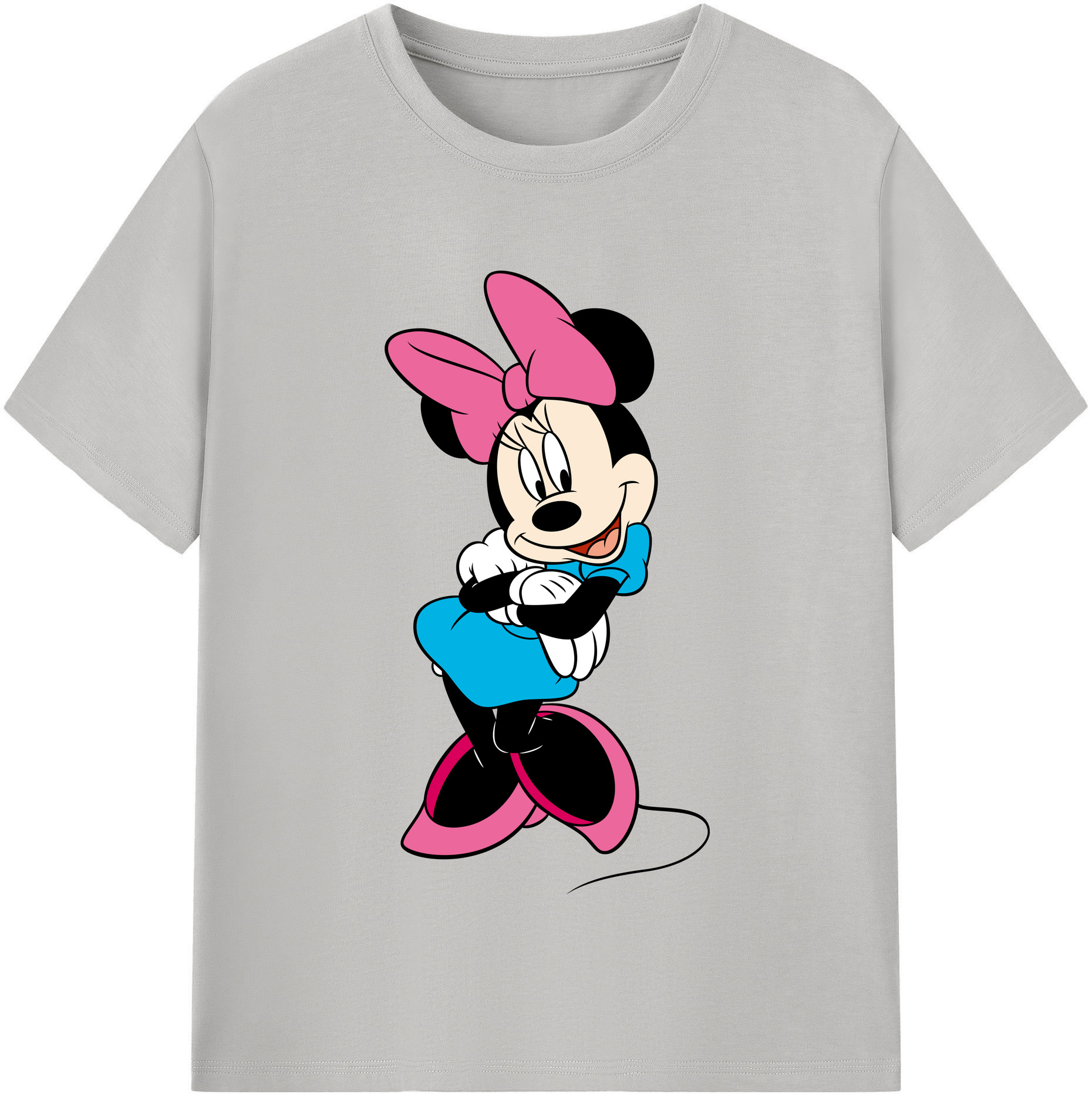 （画像用） ミッキーマウス Mickey Mouse 綿100％半袖Tシャツ（フロントプリント）