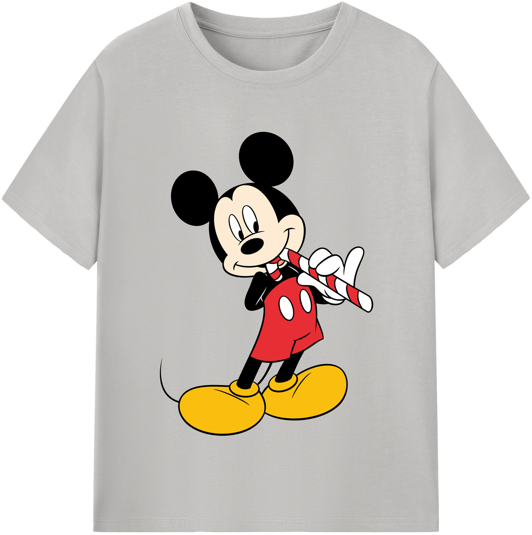 （画像用） ミッキーマウス Mickey Mouse 綿100％半袖Tシャツ（フロントプリント）