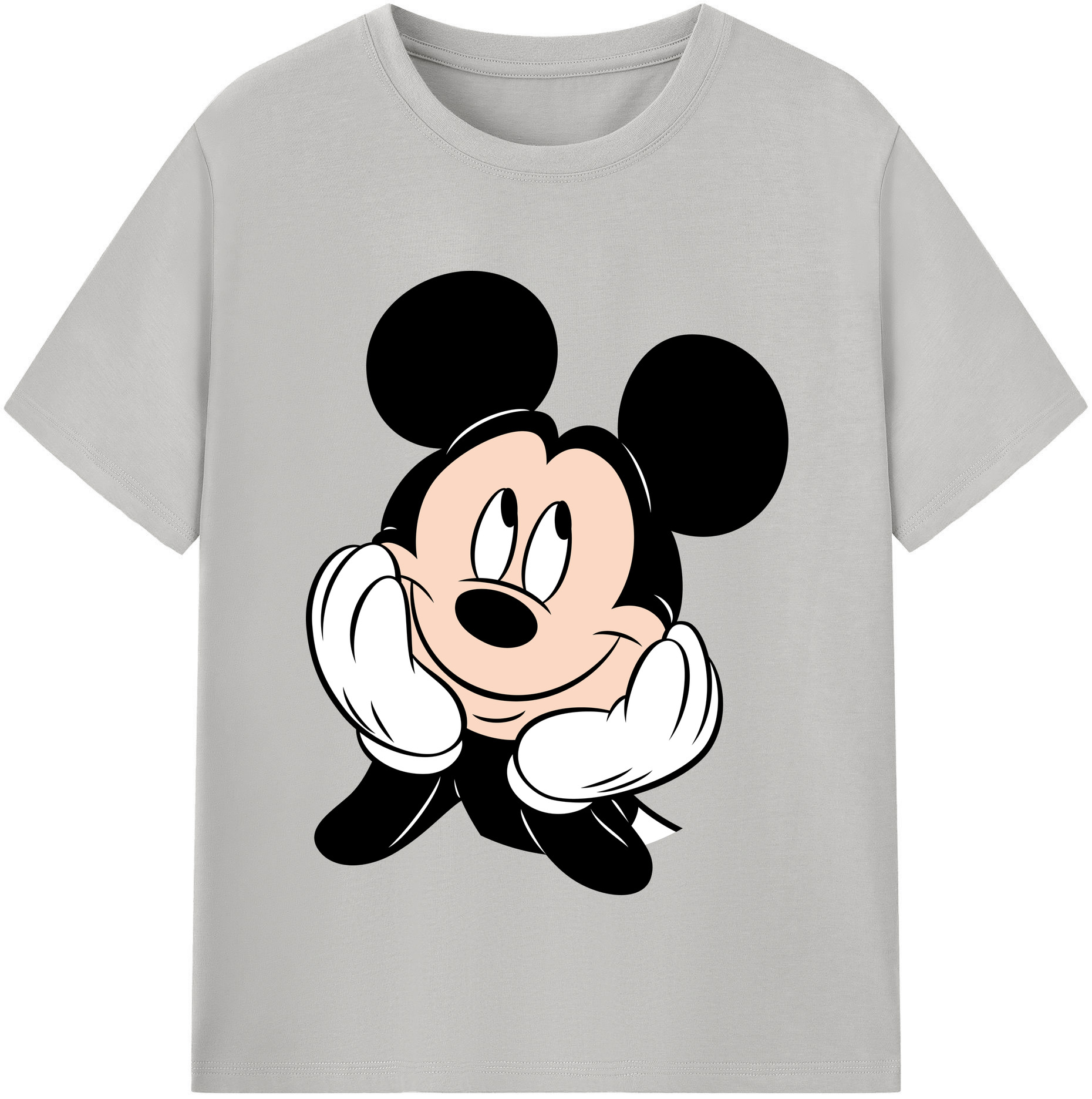 （画像用） ミッキーマウス Mickey Mouse 綿100％半袖Tシャツ（フロントプリント）