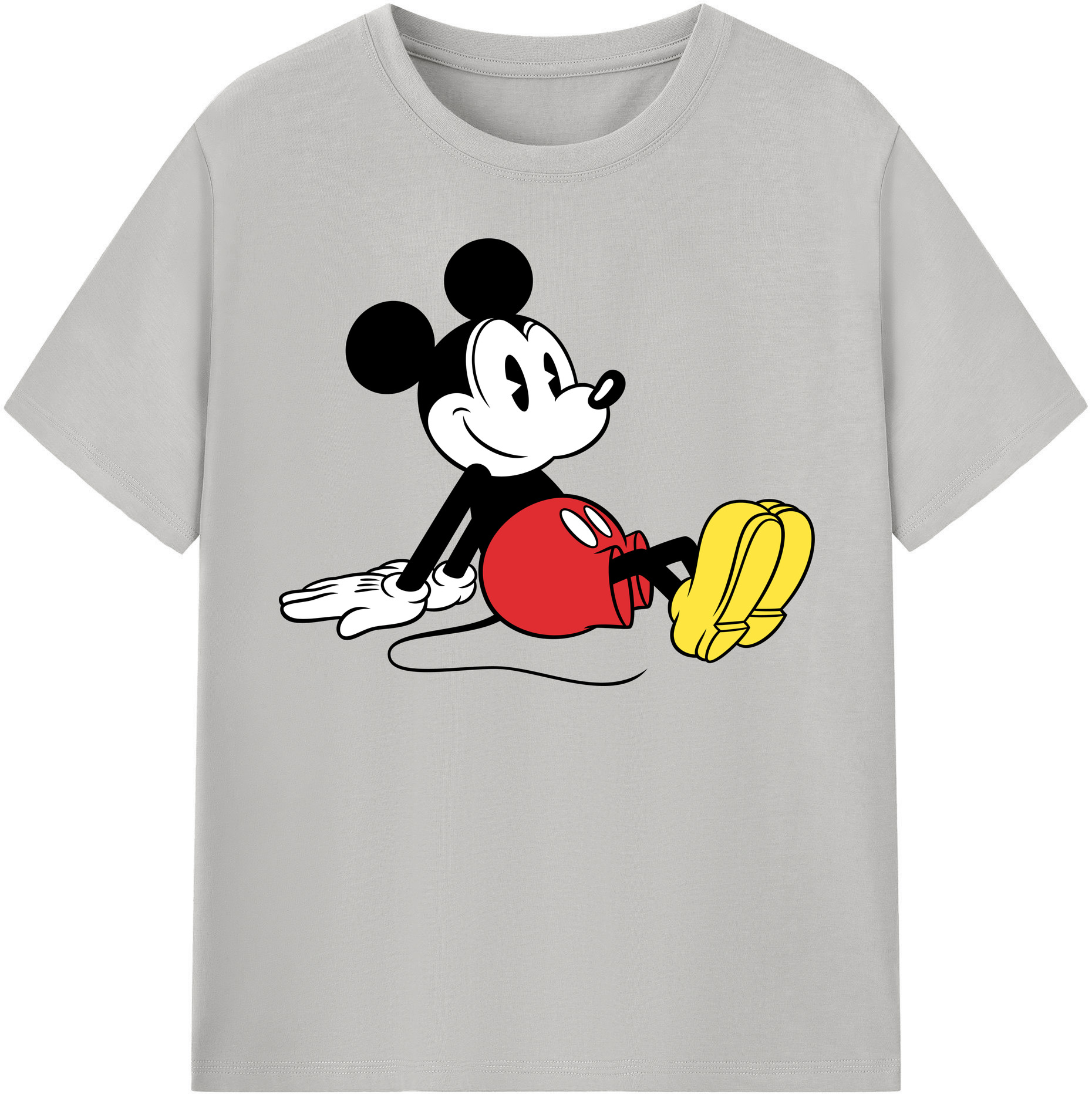 （画像用） ミッキーマウス Mickey Mouse 綿100％半袖Tシャツ（フロントプリント）