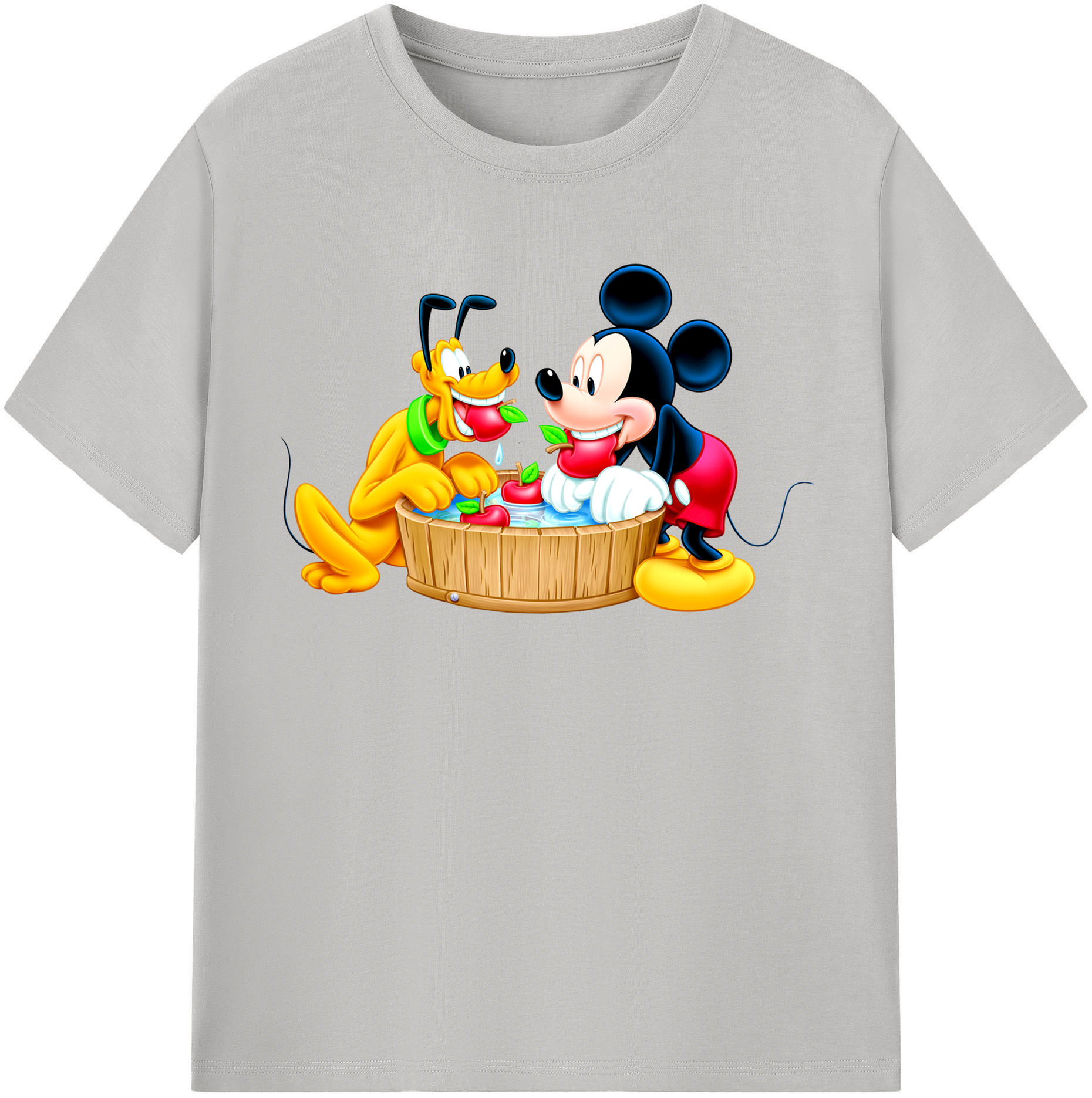 （画像用） ミッキーマウス Mickey Mouse 綿100％半袖Tシャツ（フロントプリント）