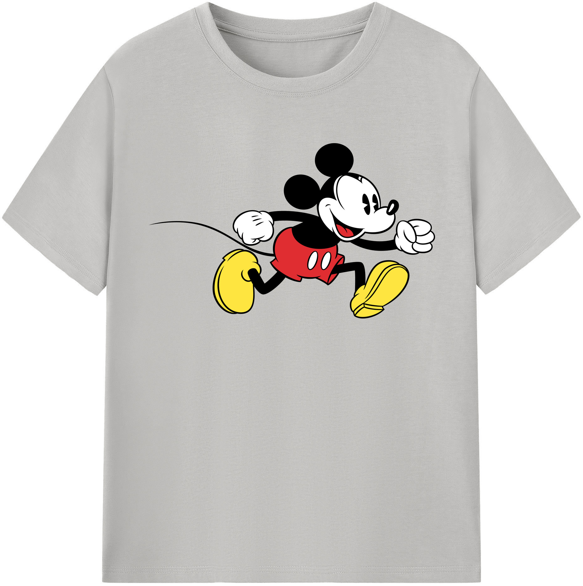 （画像用） ミッキーマウス Mickey Mouse 綿100％半袖Tシャツ（フロントプリント）