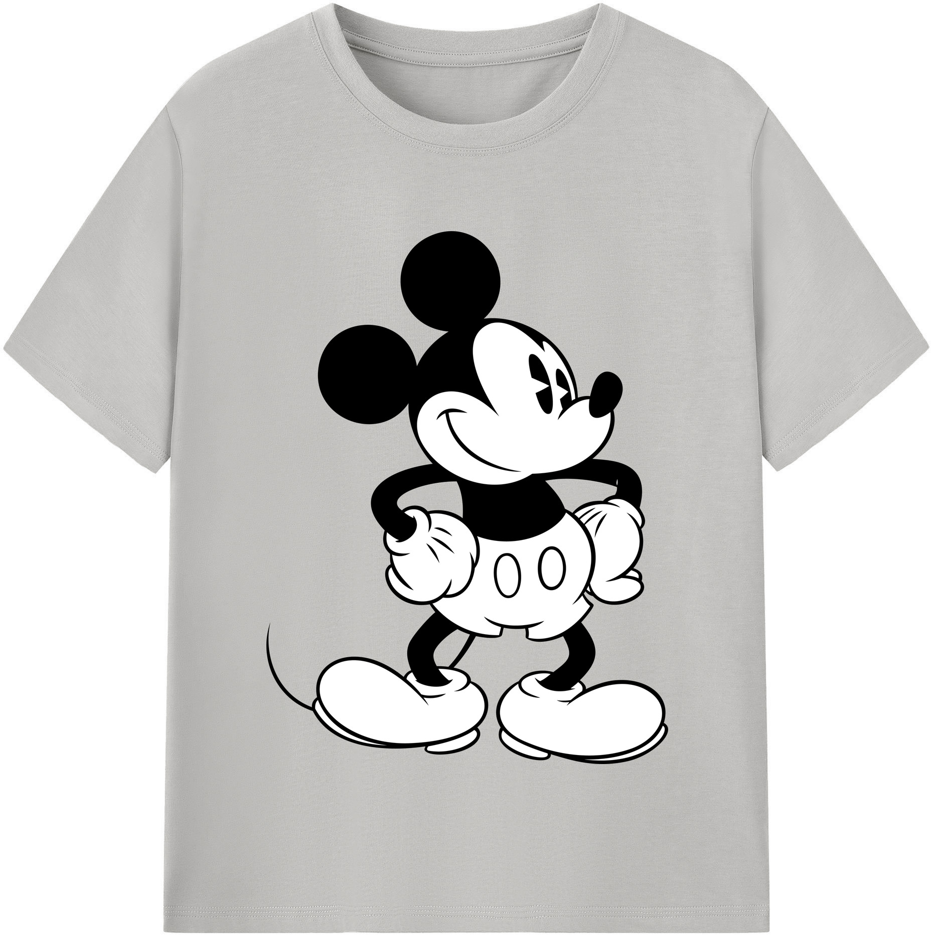 （画像用） ミッキーマウス Mickey Mouse 綿100％半袖Tシャツ（フロントプリント）