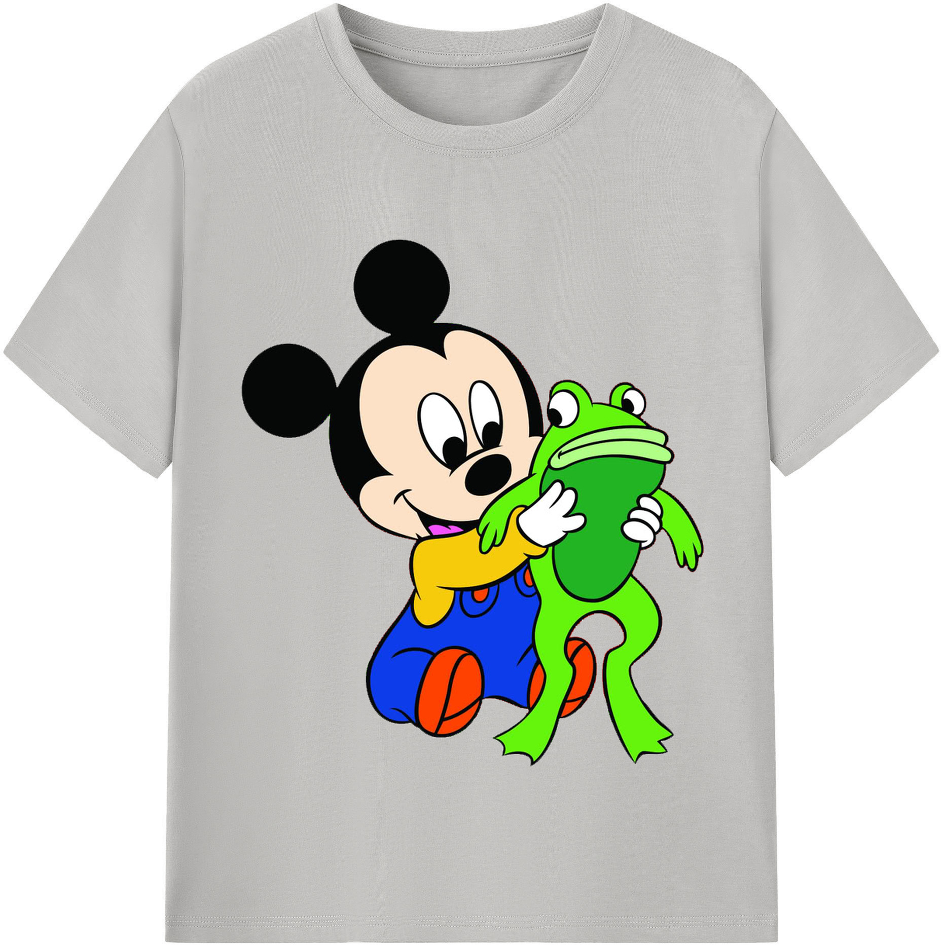 （画像用） ミッキーマウス Mickey Mouse 綿100％半袖Tシャツ（フロントプリント）
