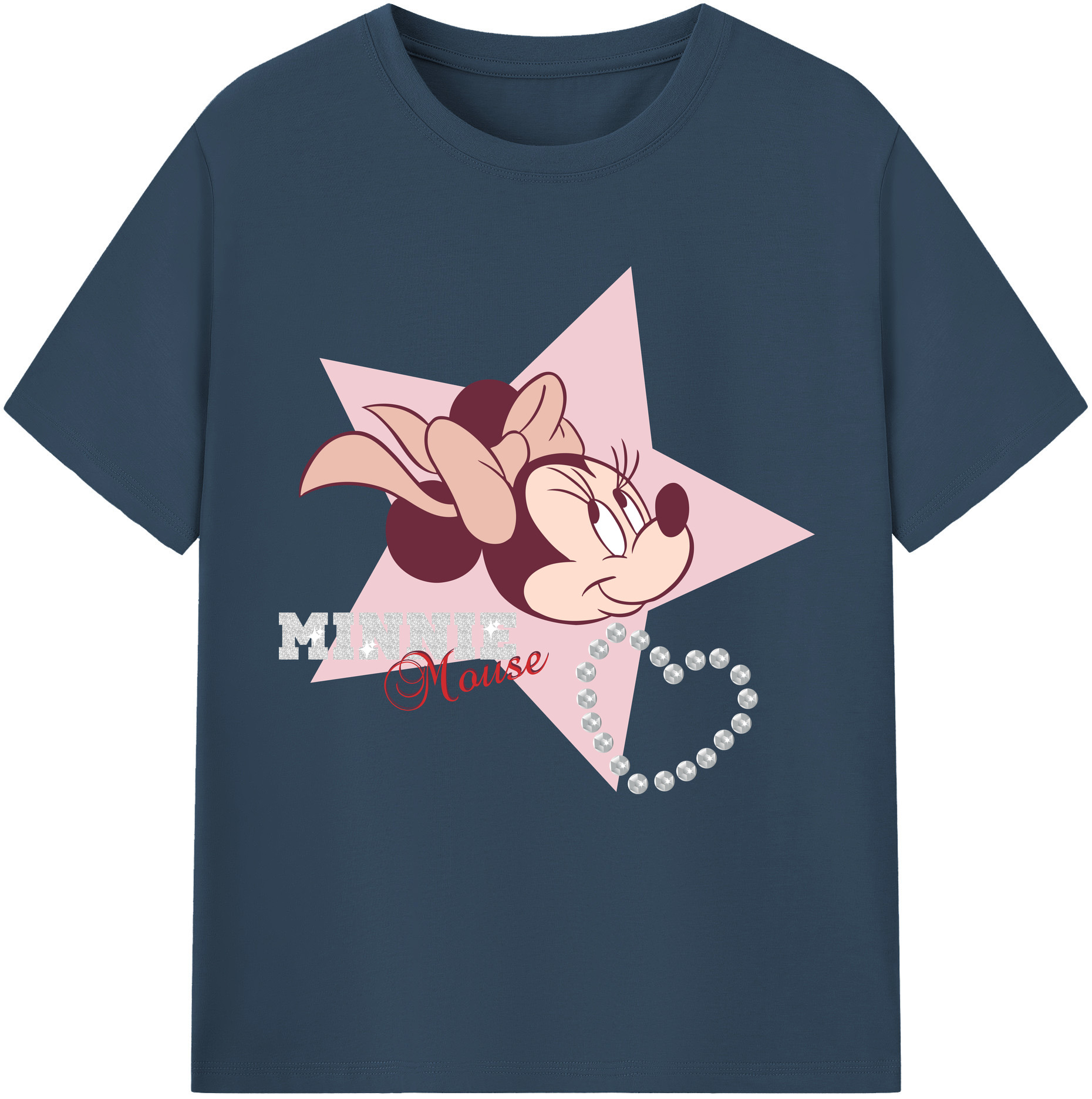 （画像用） ミッキーマウス Mickey Mouse 綿100％半袖Tシャツ（フロントプリント）
