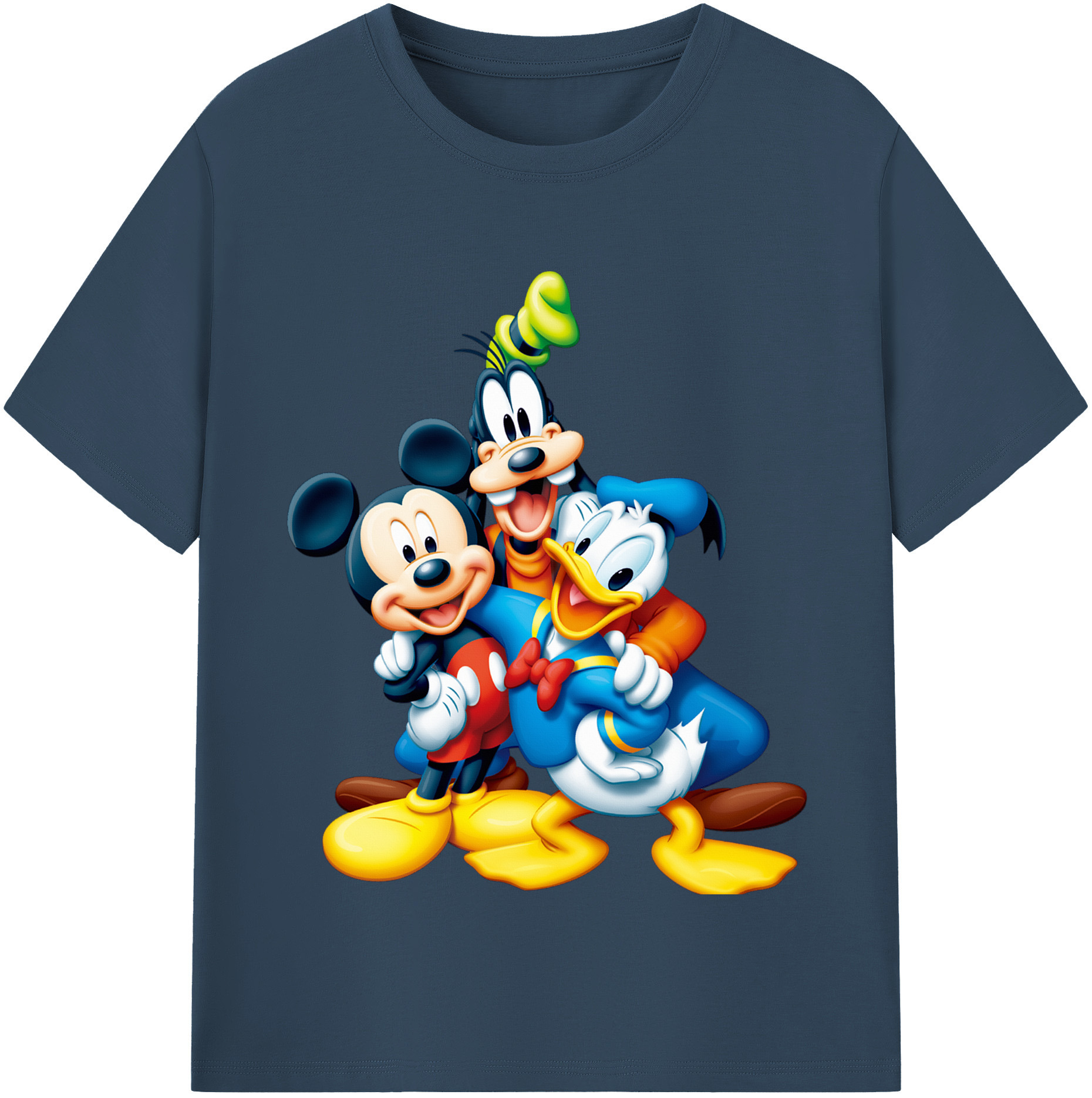 （画像用） ミッキーマウス Mickey Mouse 綿100％半袖Tシャツ（フロントプリント）