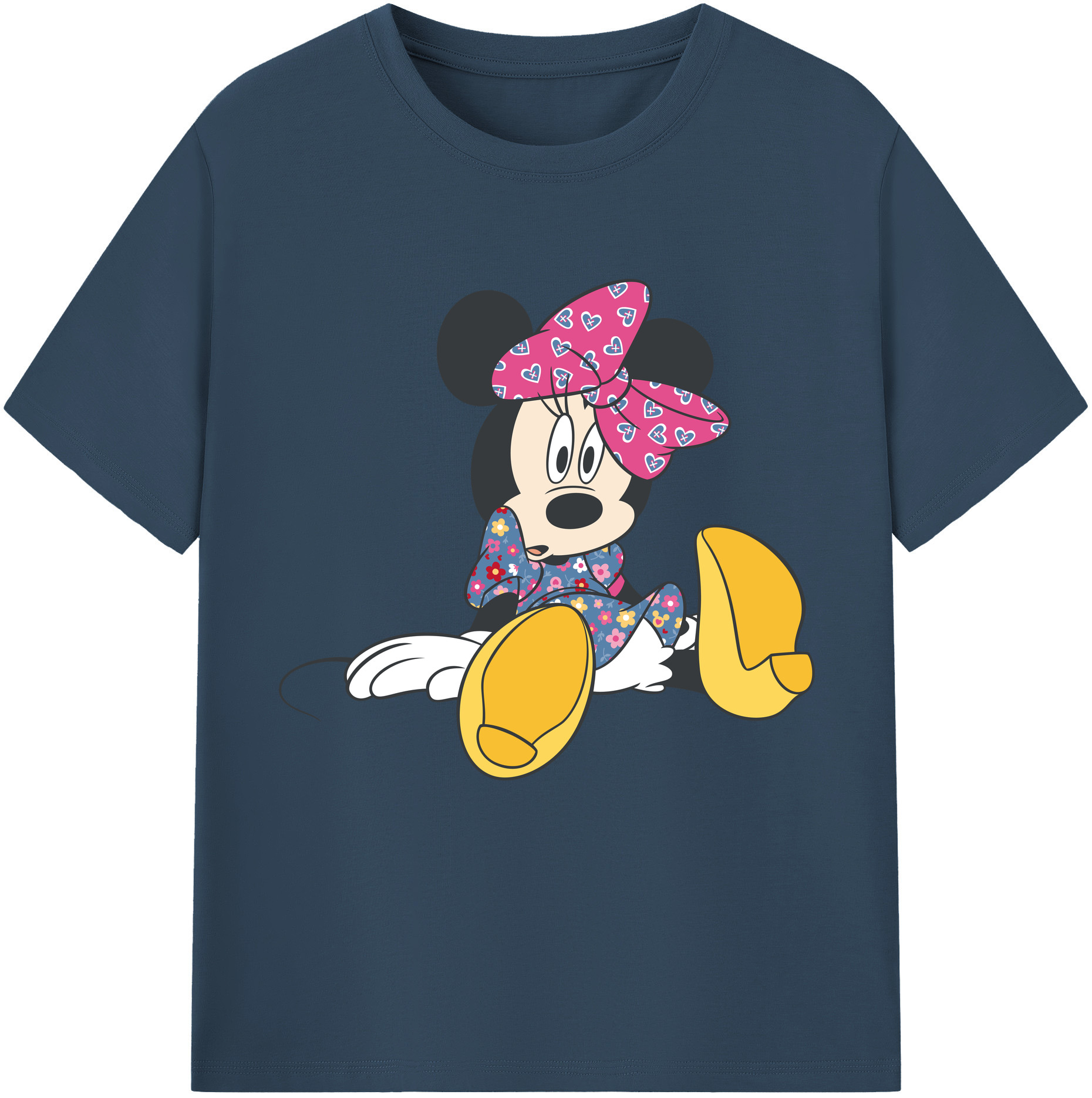 （画像用） ミッキーマウス Mickey Mouse 綿100％半袖Tシャツ（フロントプリント）