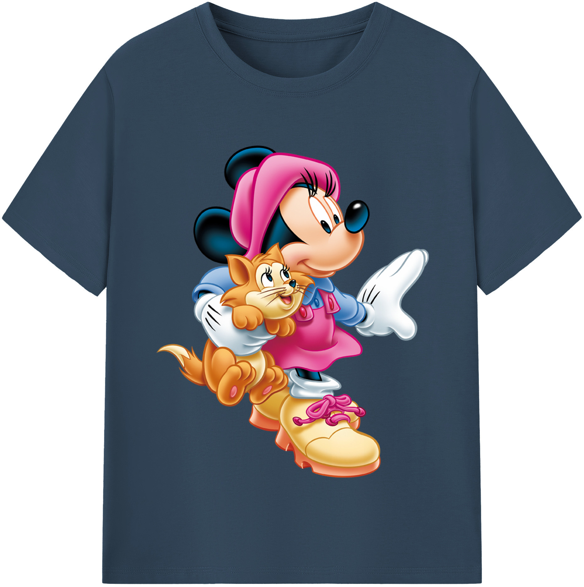 （画像用） ミッキーマウス Mickey Mouse 綿100％半袖Tシャツ（フロントプリント）