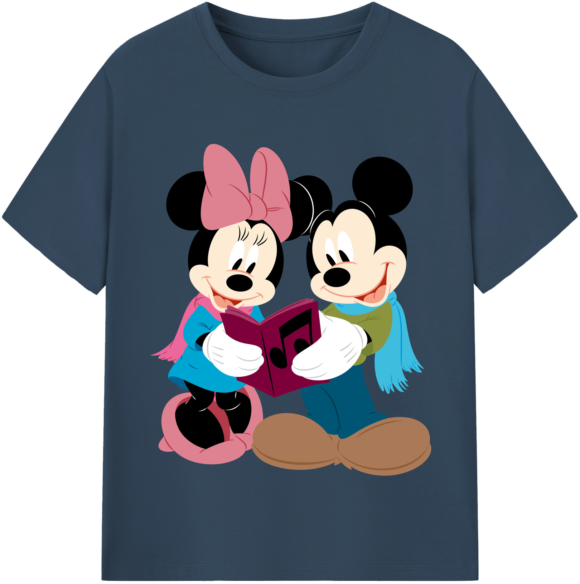 （画像用） ミッキーマウス Mickey Mouse 綿100％半袖Tシャツ（フロントプリント）