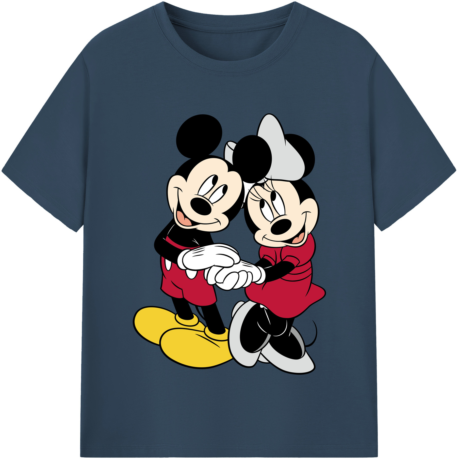 （画像用） ミッキーマウス Mickey Mouse 綿100％半袖Tシャツ（フロントプリント）