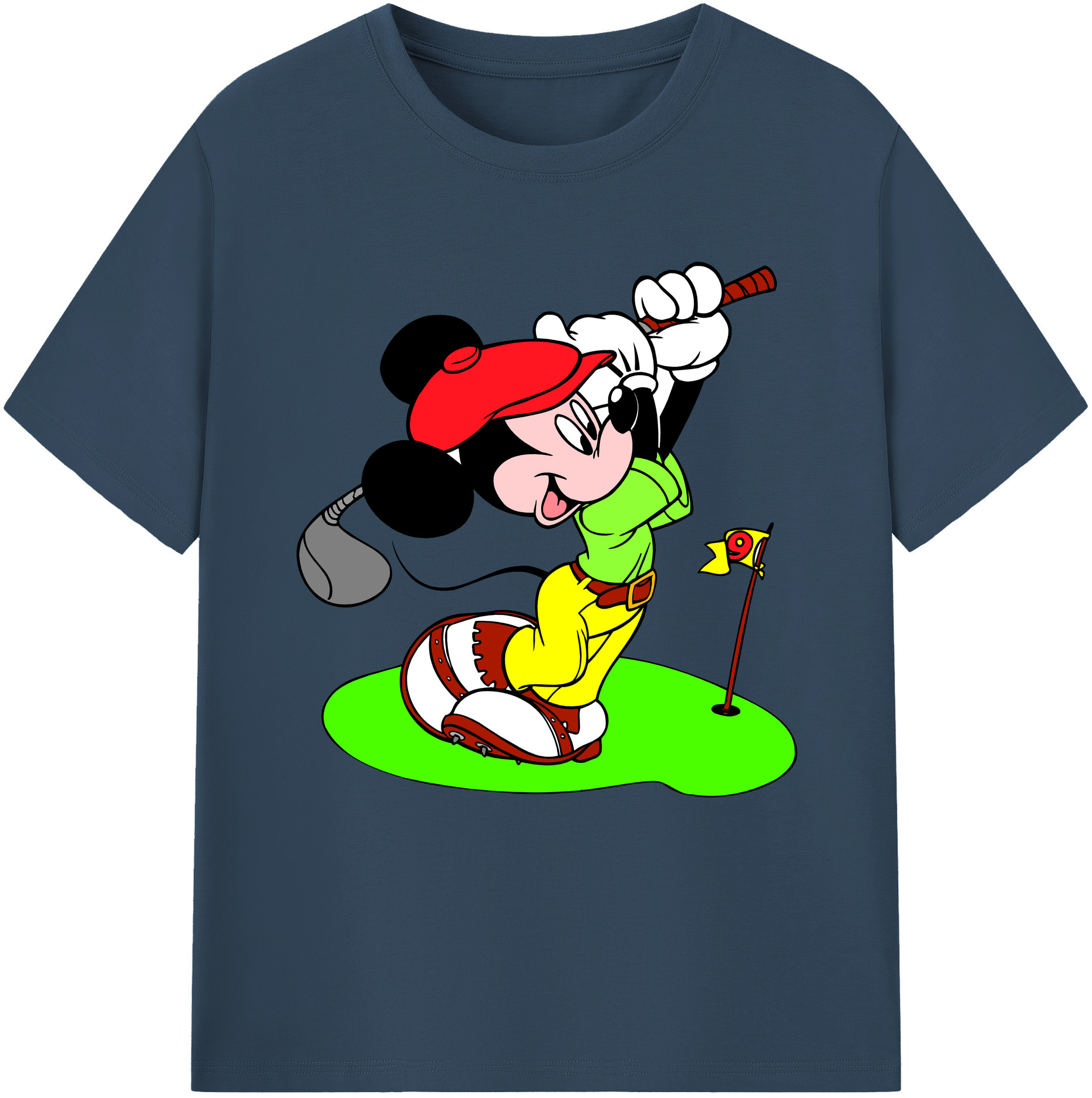 （画像用） ミッキーマウス Mickey Mouse 綿100％半袖Tシャツ（フロントプリント）