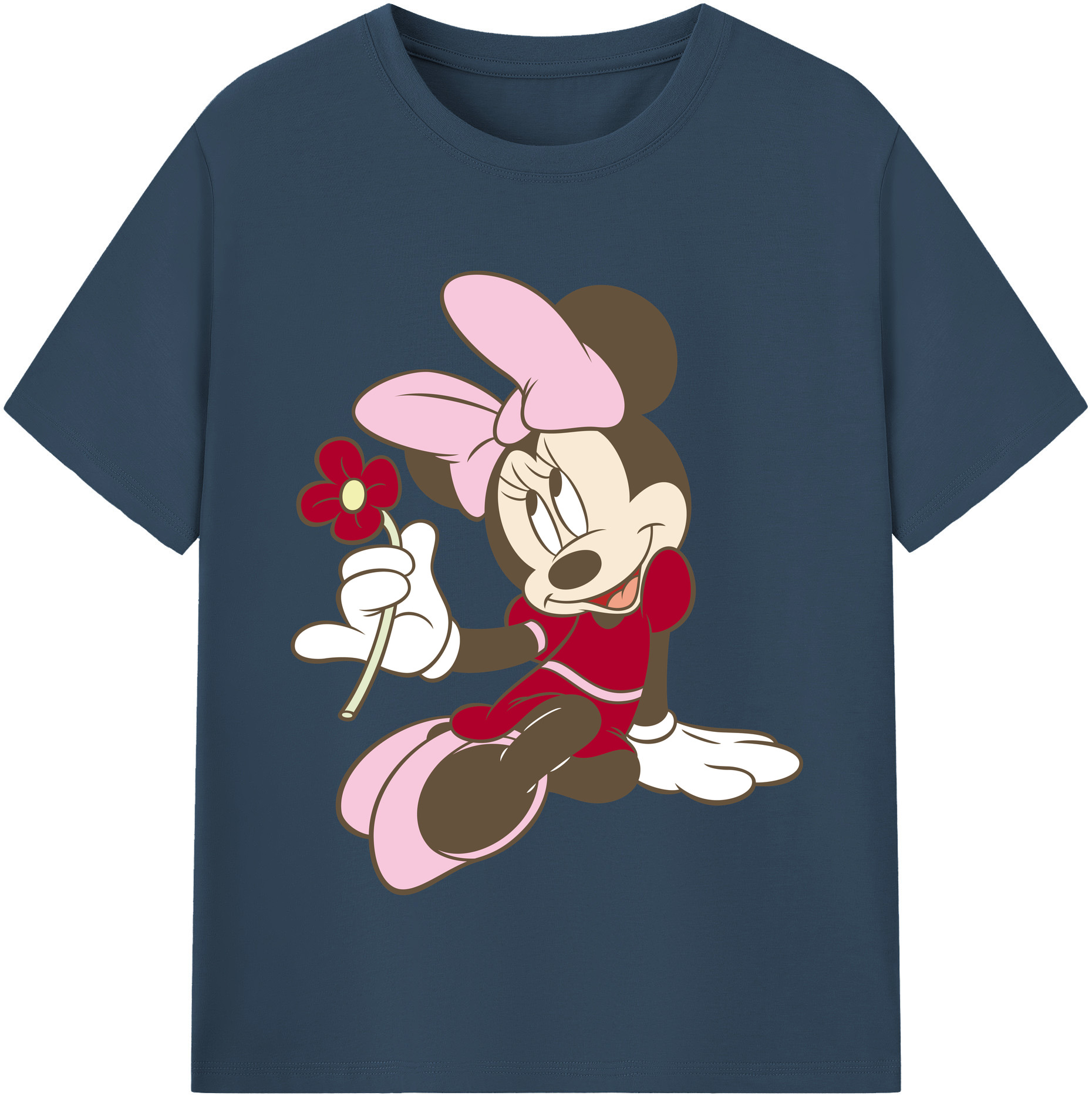 （画像用） ミッキーマウス Mickey Mouse 綿100％半袖Tシャツ（フロントプリント）