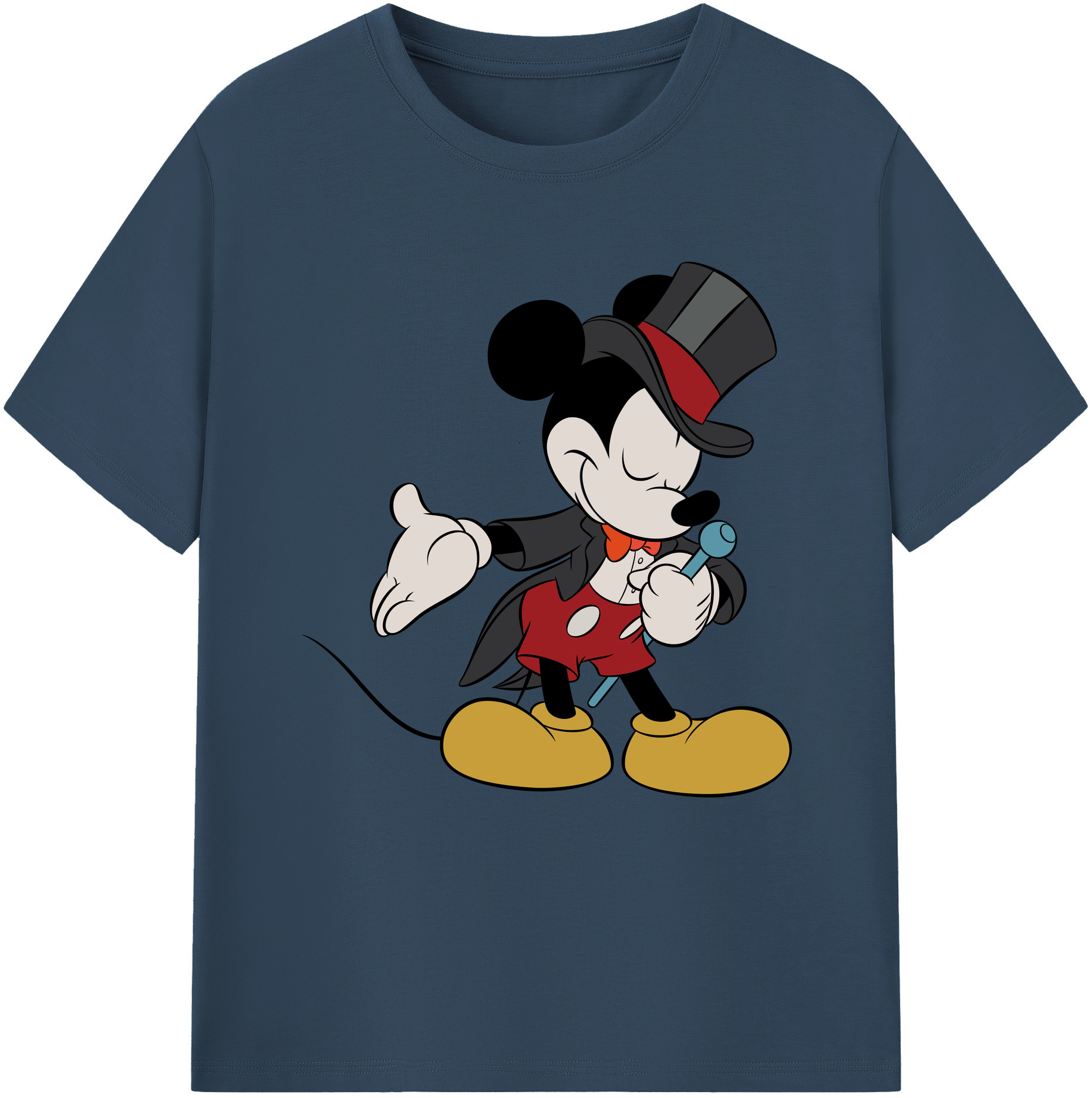 （画像用） ミッキーマウス Mickey Mouse 綿100％半袖Tシャツ（フロントプリント）