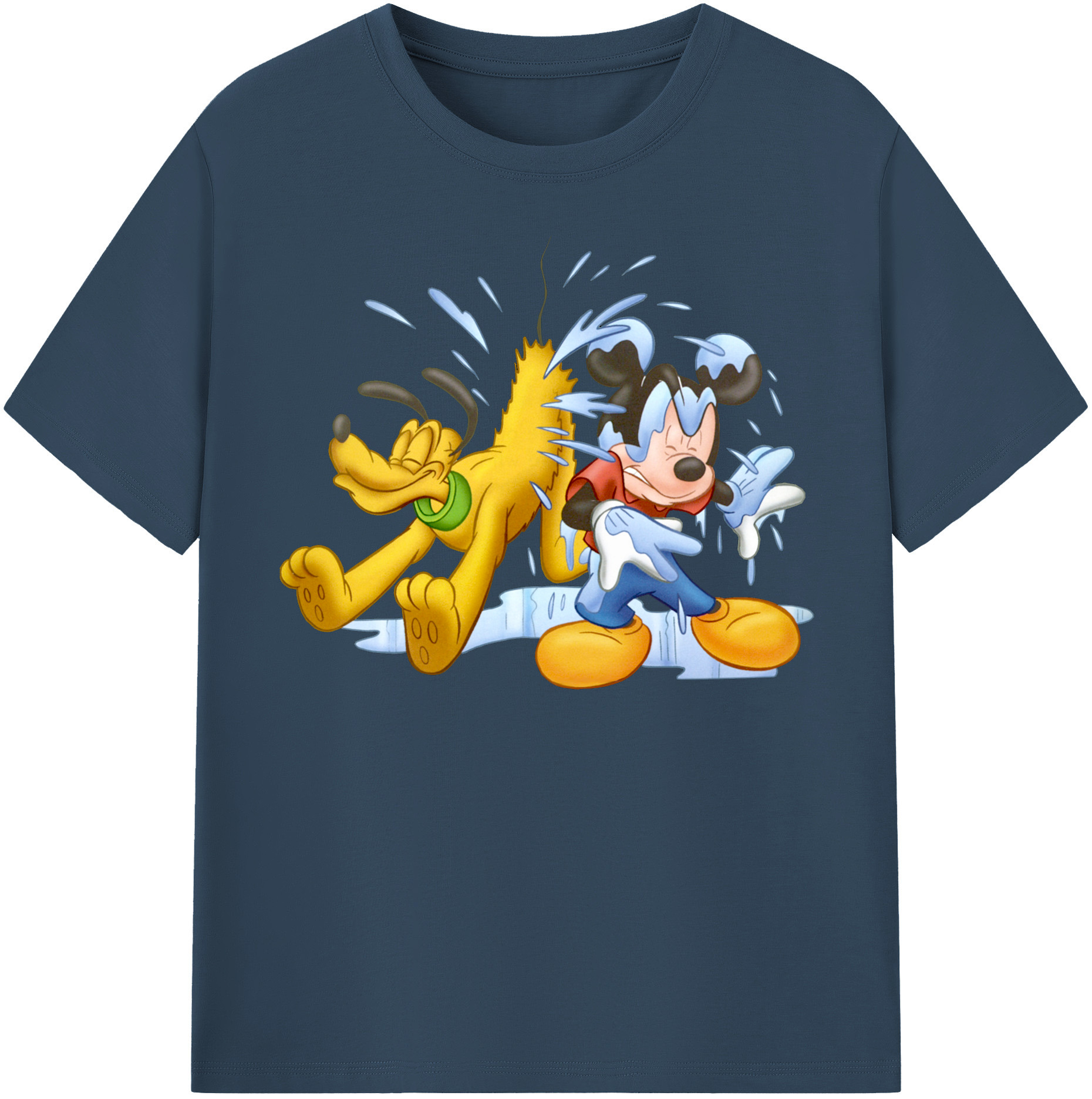 （画像用） ミッキーマウス Mickey Mouse 綿100％半袖Tシャツ（フロントプリント）
