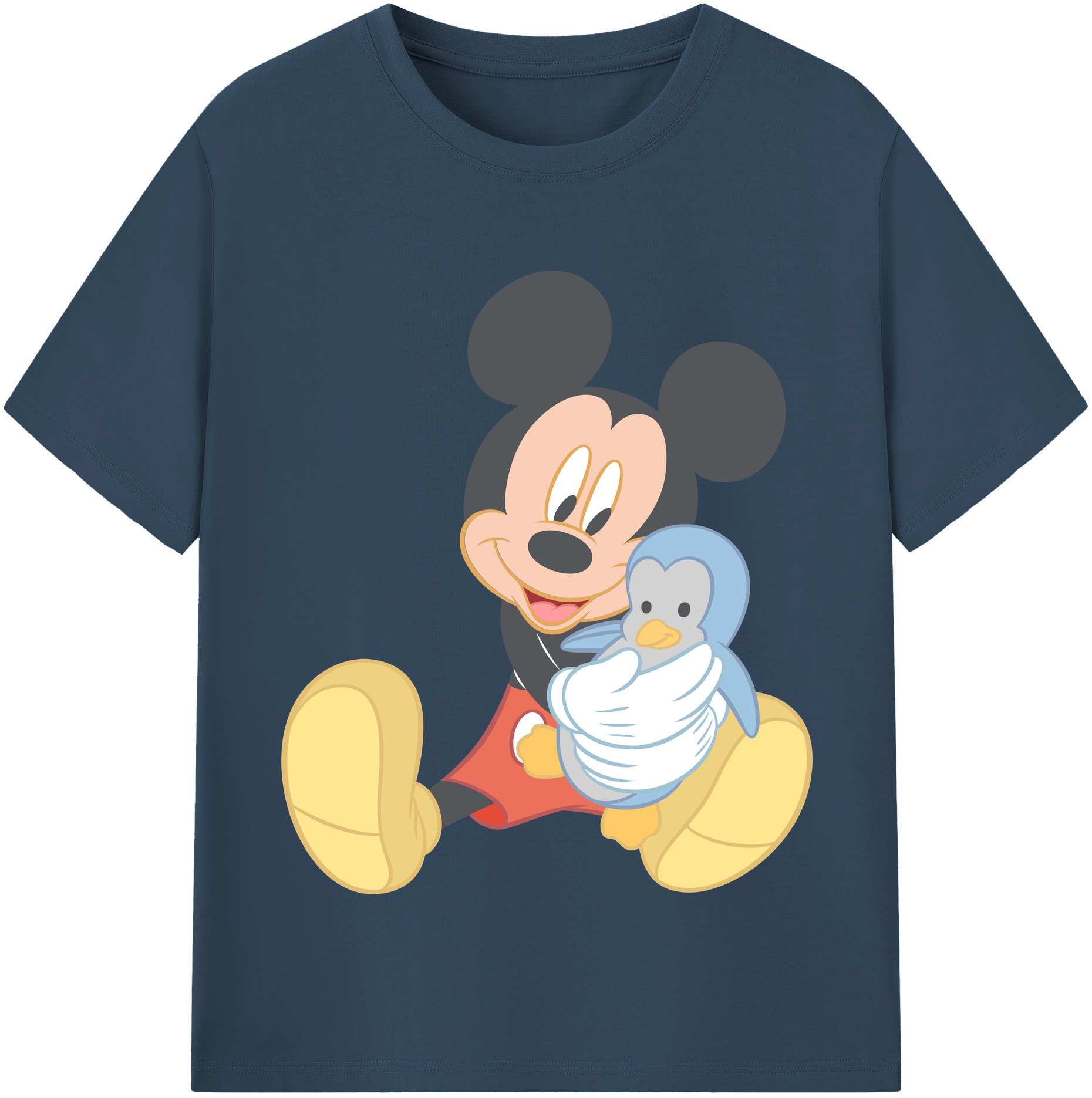 （画像用） ミッキーマウス Mickey Mouse 綿100％半袖Tシャツ（フロントプリント）