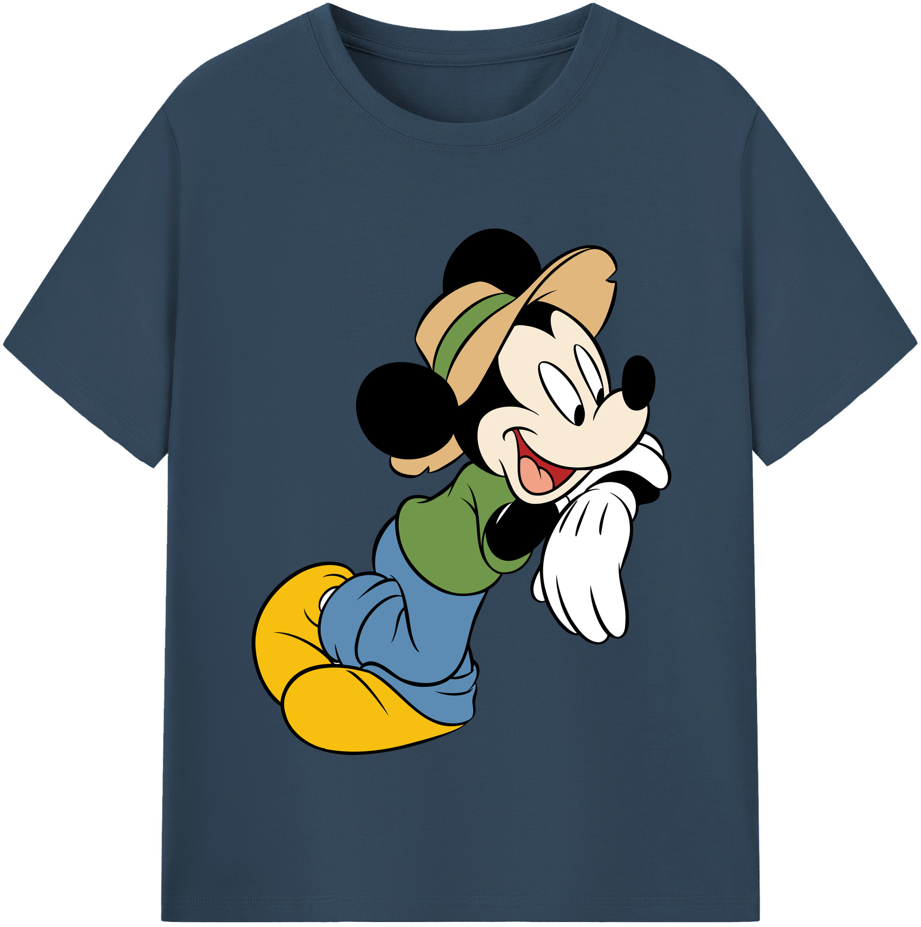 （画像用） ミッキーマウス Mickey Mouse 綿100％半袖Tシャツ（フロントプリント）