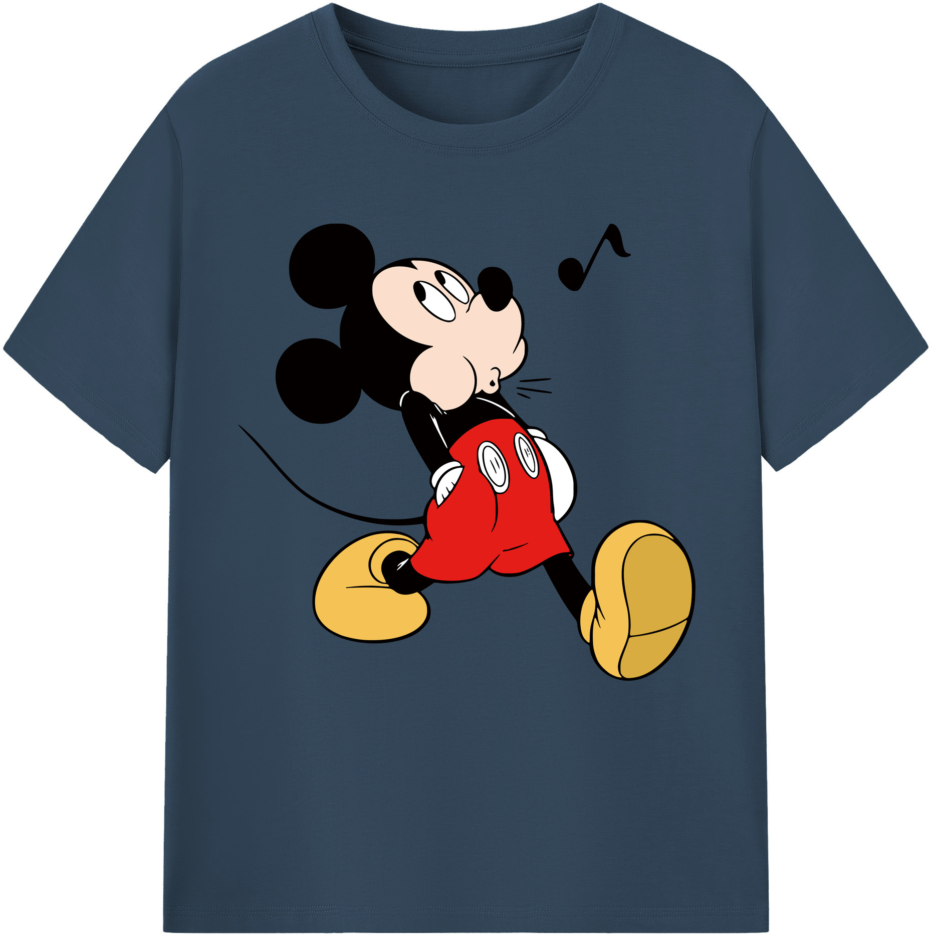 （画像用） ミッキーマウス Mickey Mouse 綿100％半袖Tシャツ（フロントプリント）