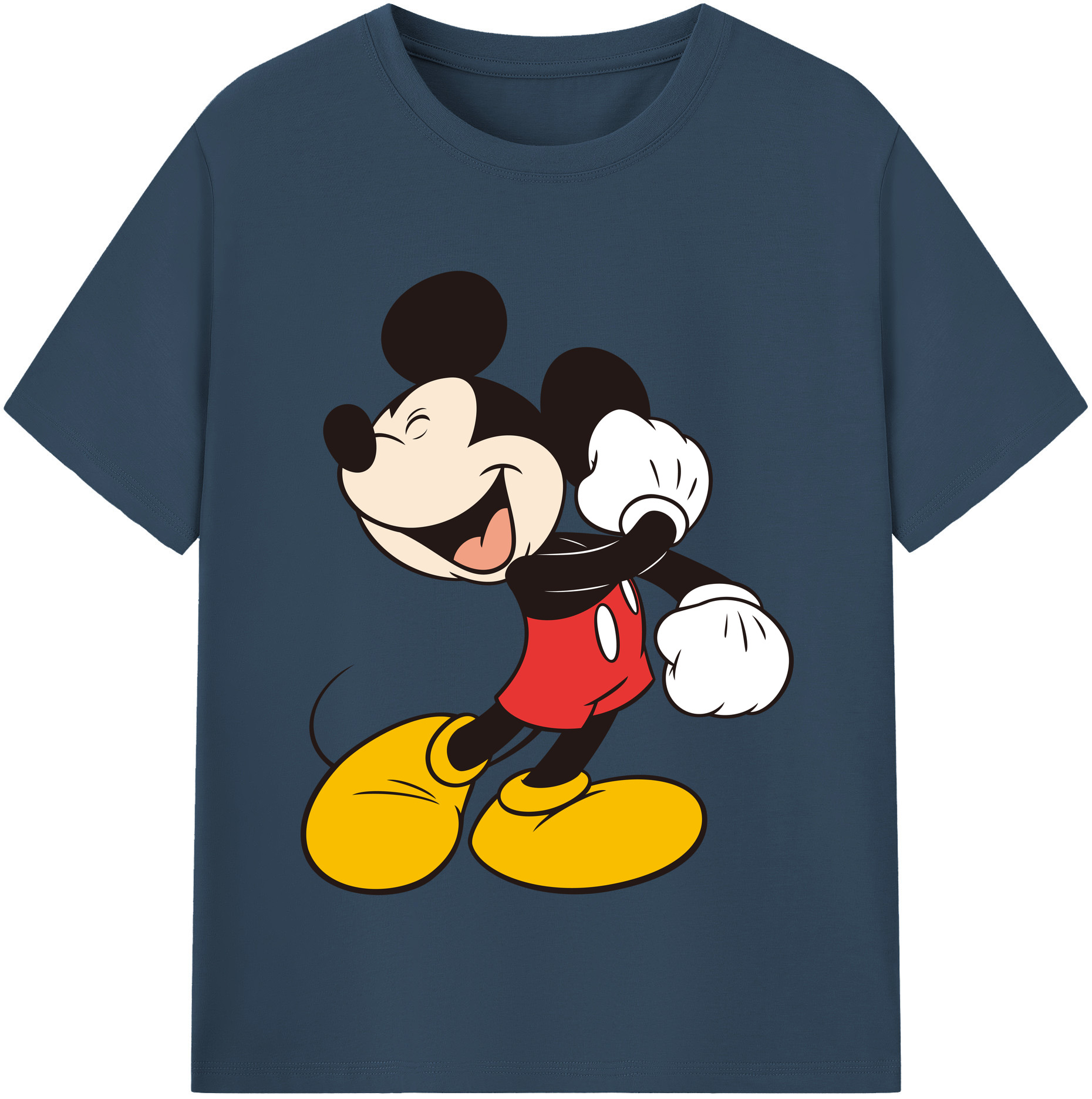 （画像用） ミッキーマウス Mickey Mouse 綿100％半袖Tシャツ（フロントプリント）